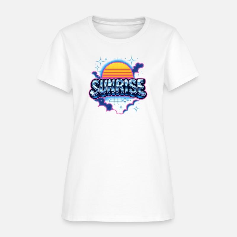 Retro Sunrise Neon Design