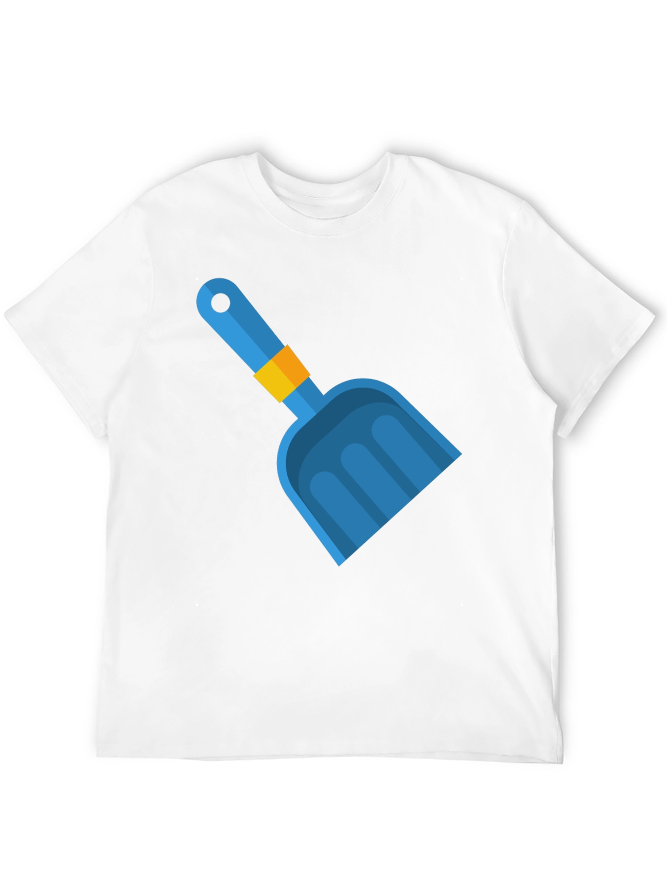 Blue Shovel Graphic Tee - Fun Summer Style