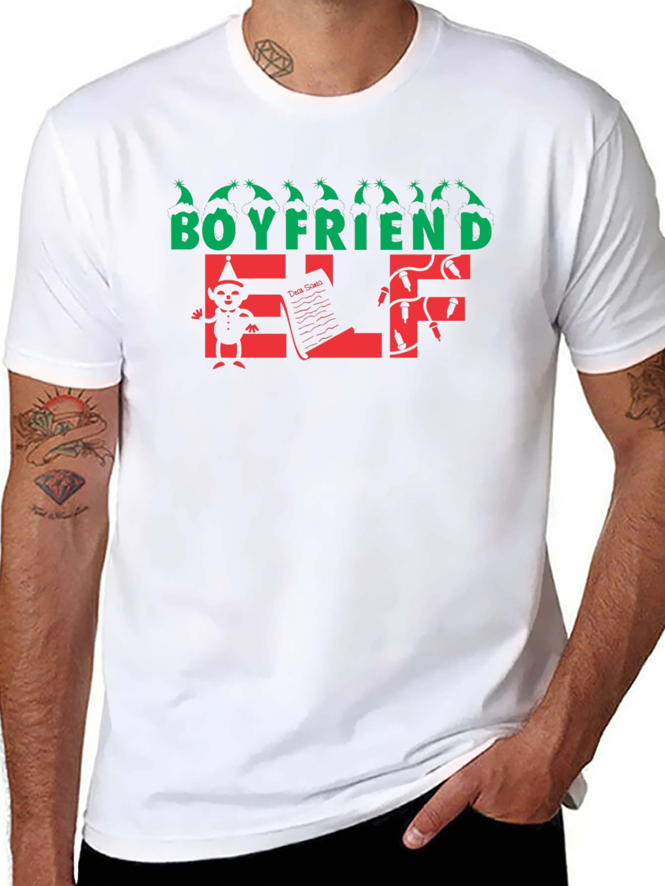 Boyfriend Elf Holiday T-Shirt