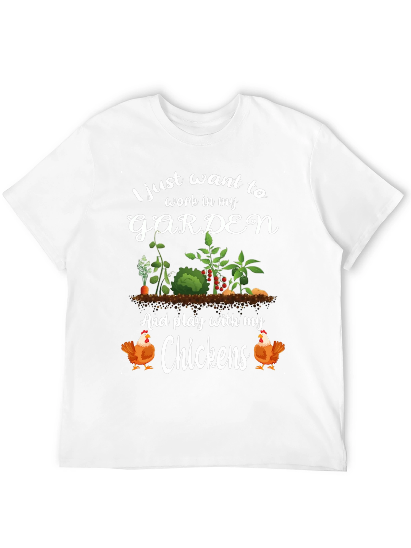 Gardening & Chicken Lover Graphic Tee