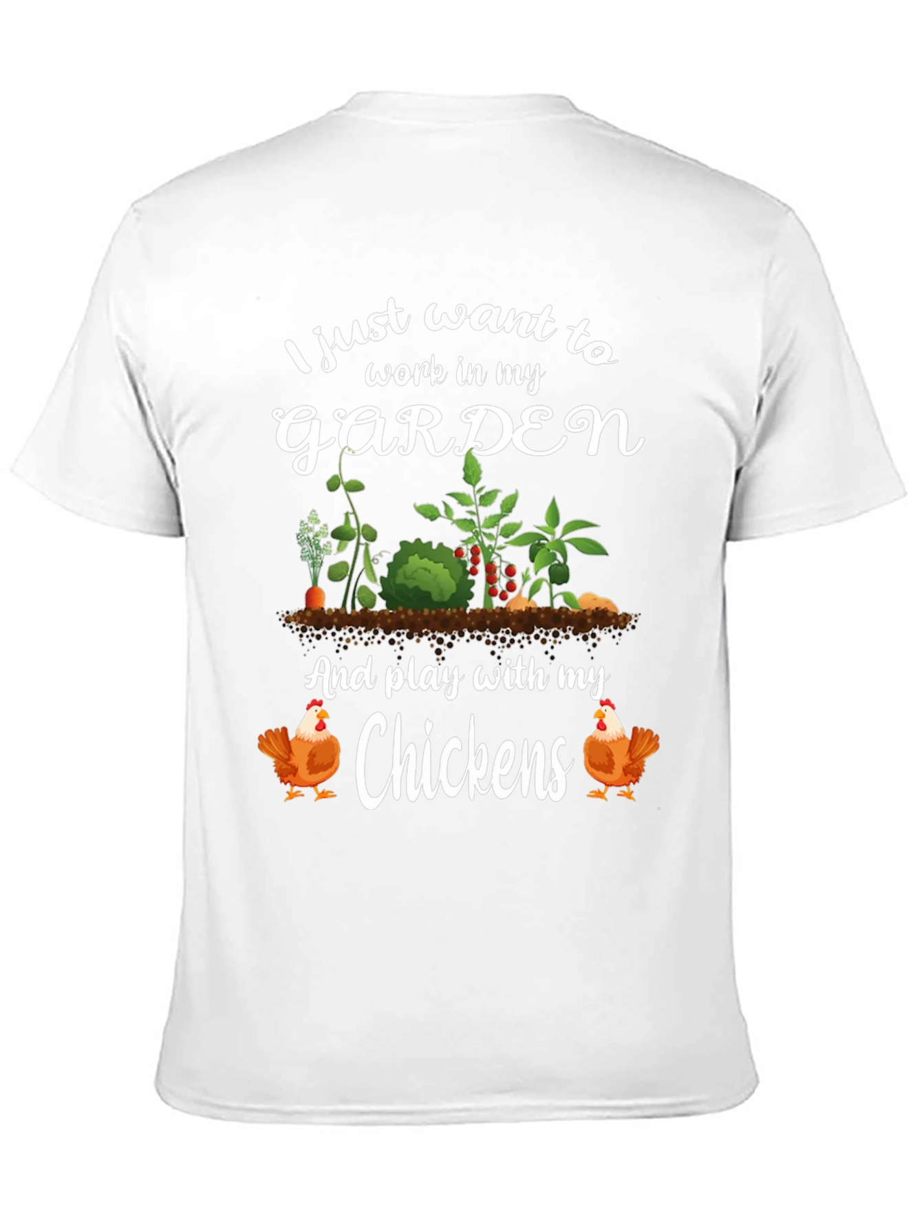 Gardening & Chicken Lover Graphic Tee
