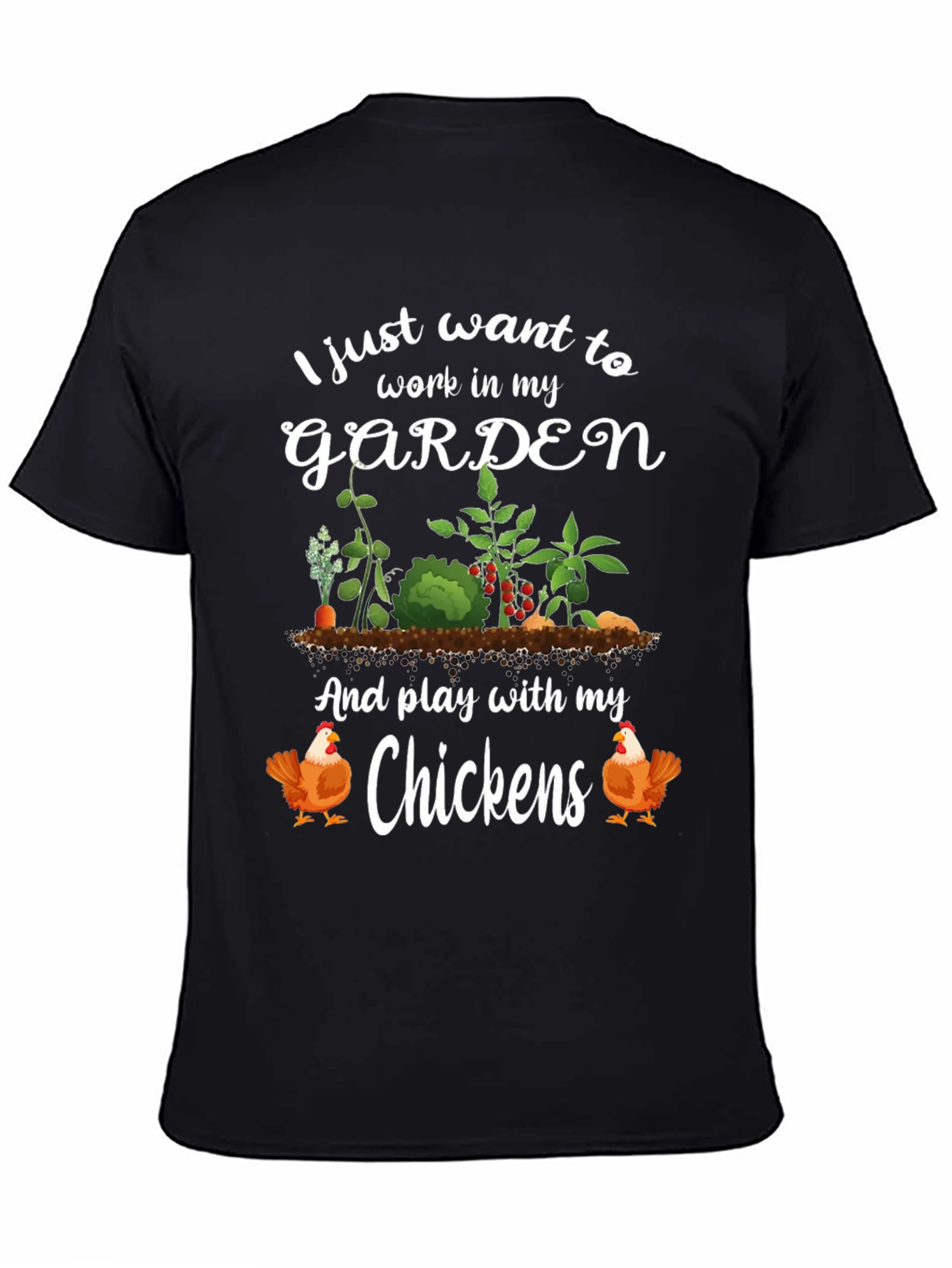 Gardening & Chicken Lover Graphic Tee