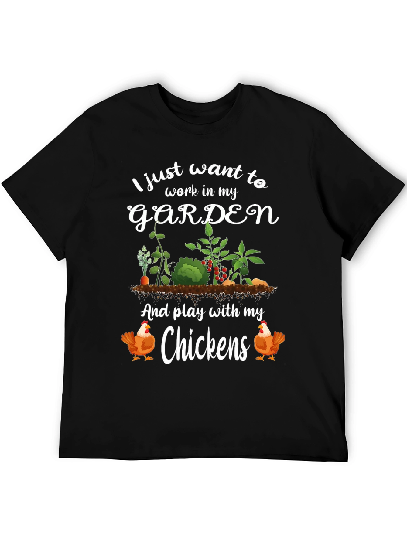 Gardening & Chicken Lover Graphic Tee