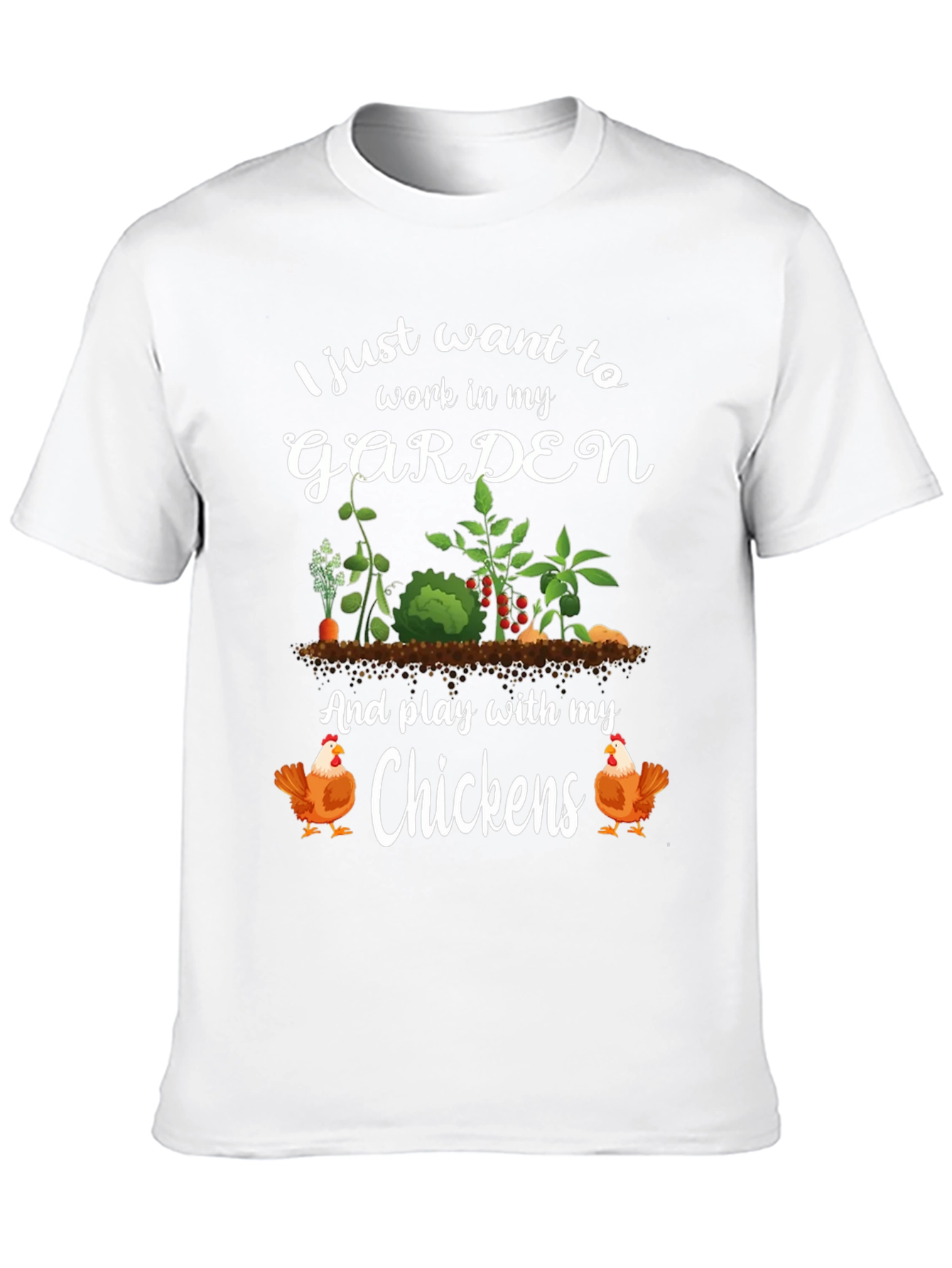Gardening & Chicken Lover Graphic Tee