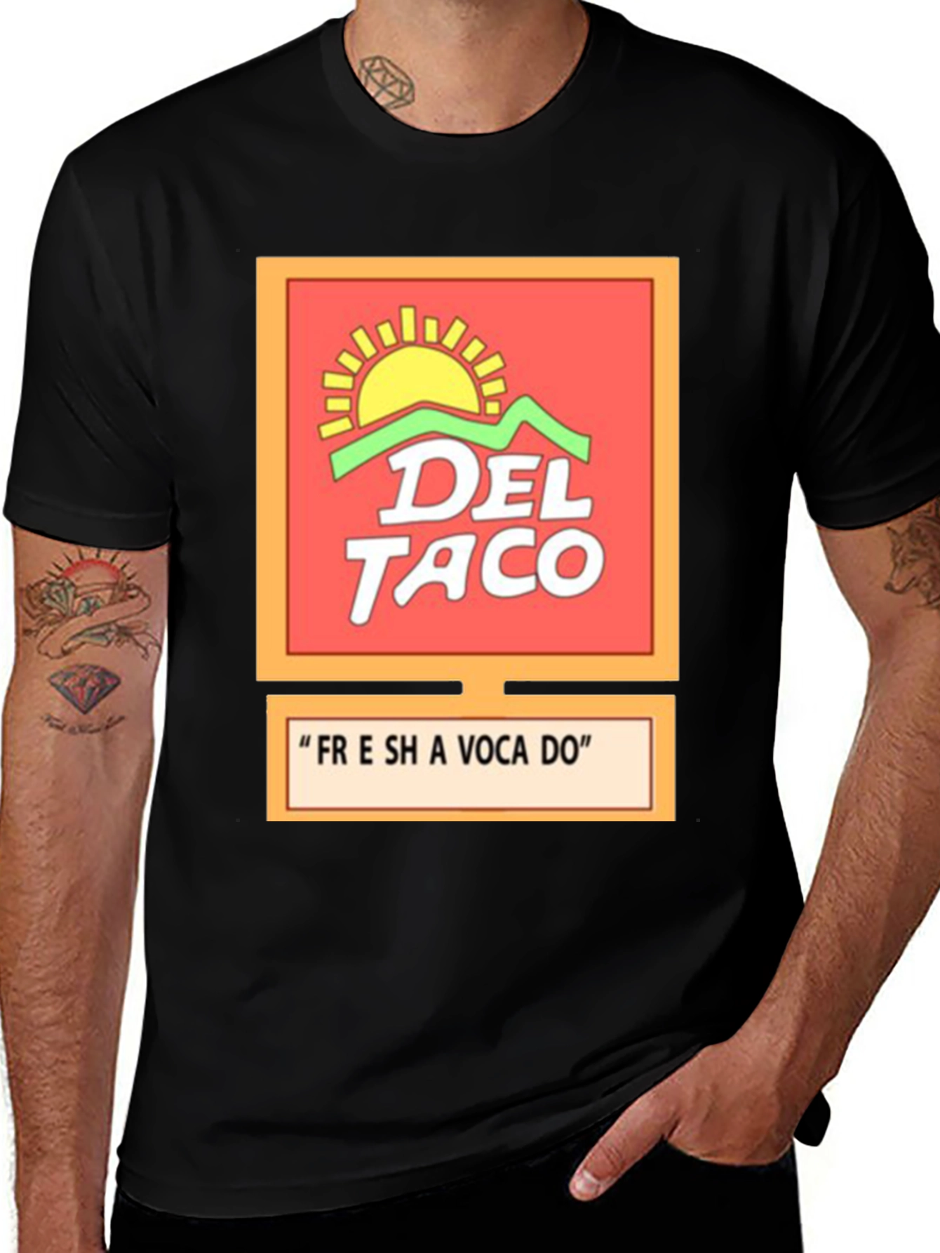 Del Taco Fresh Avocado Graphic T-Shirt