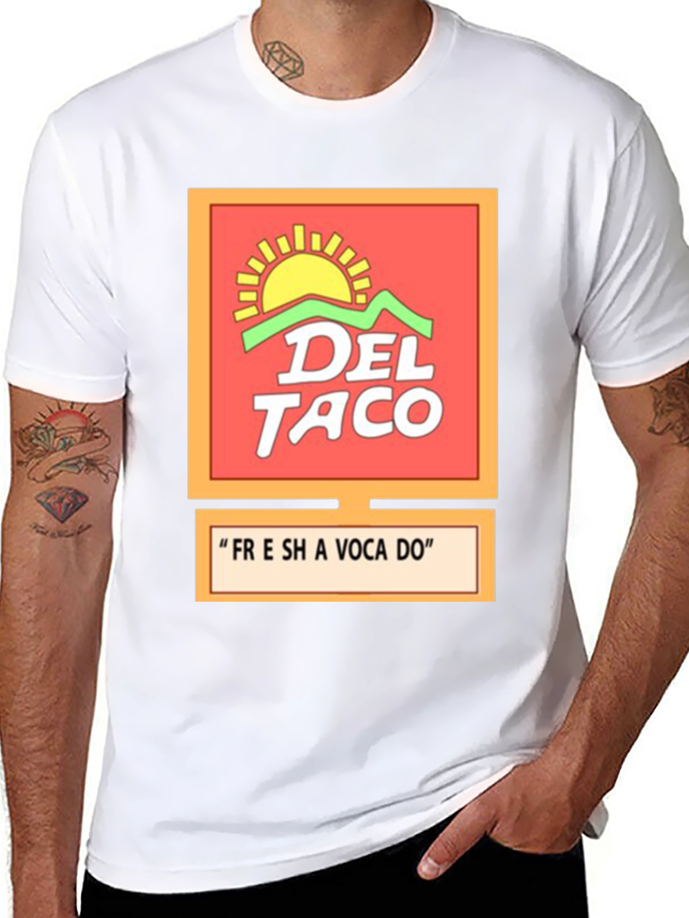 Del Taco Fresh Avocado Graphic T-Shirt