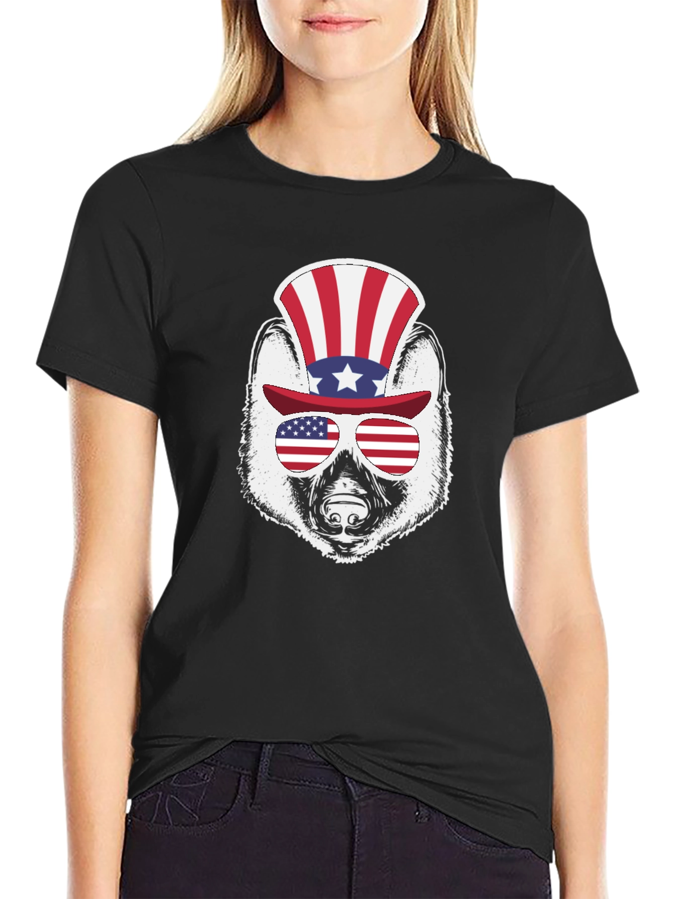 Patriotic Raccoon Graphic Tee