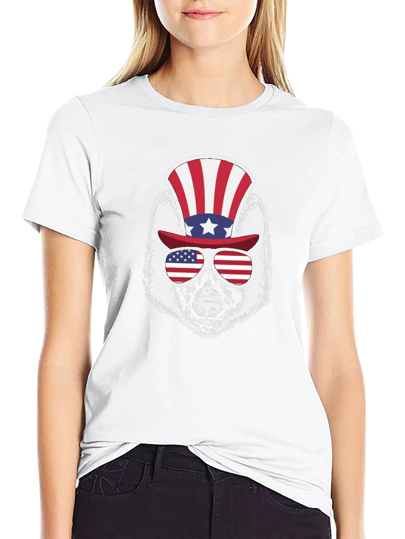 Patriotic Raccoon Graphic Tee