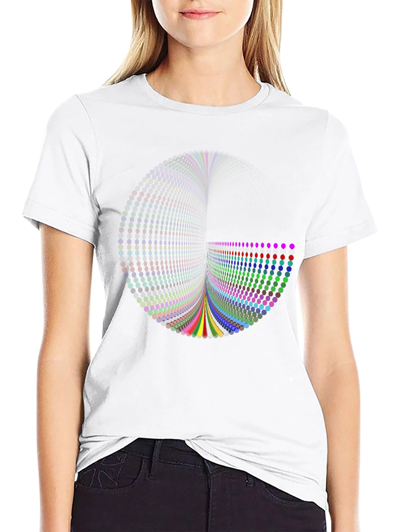 Abstract Dot Matrix T-Shirt - Bold Graphic Tee