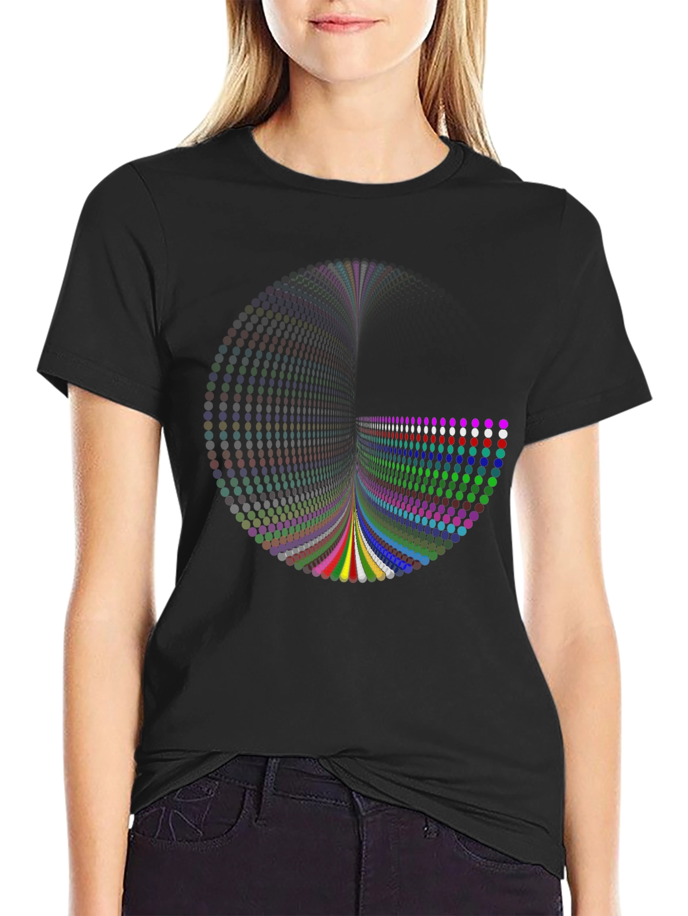 Abstract Dot Matrix T-Shirt - Bold Graphic Tee