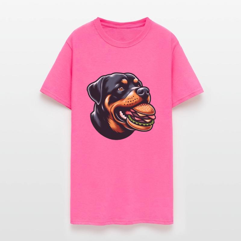 Rottweiler hamburger comic fast food
