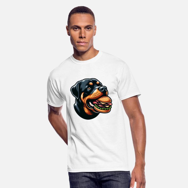 Rottweiler hamburger comic fast food