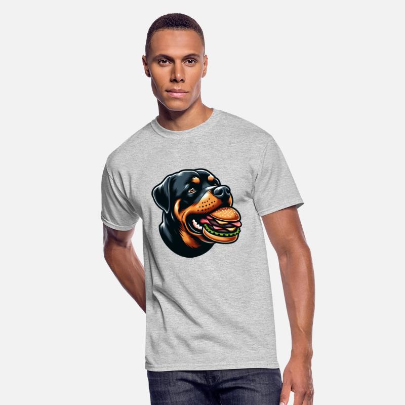 Rottweiler hamburger comic fast food