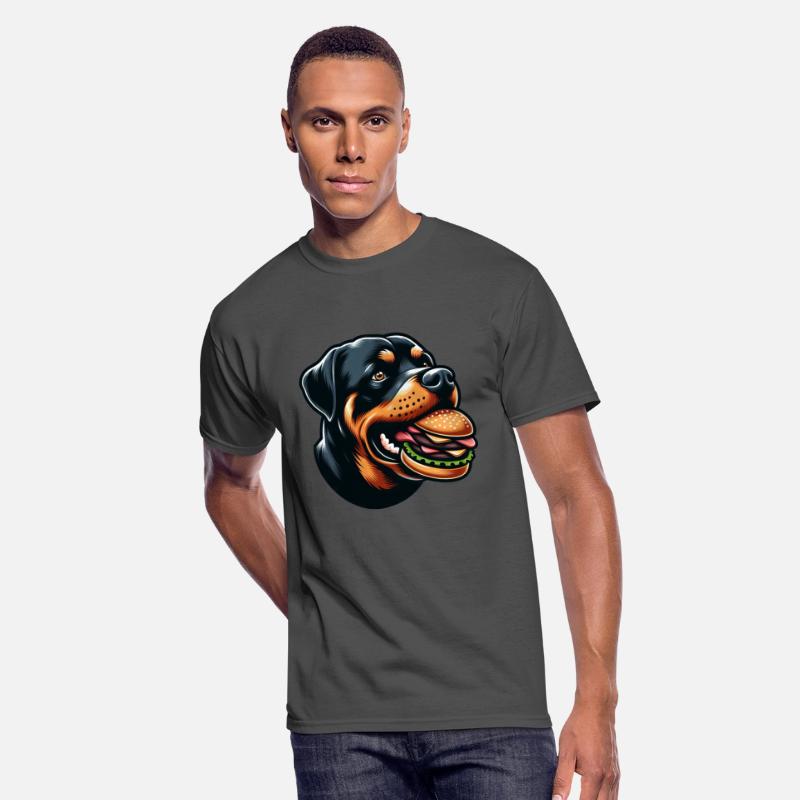 Rottweiler hamburger comic fast food