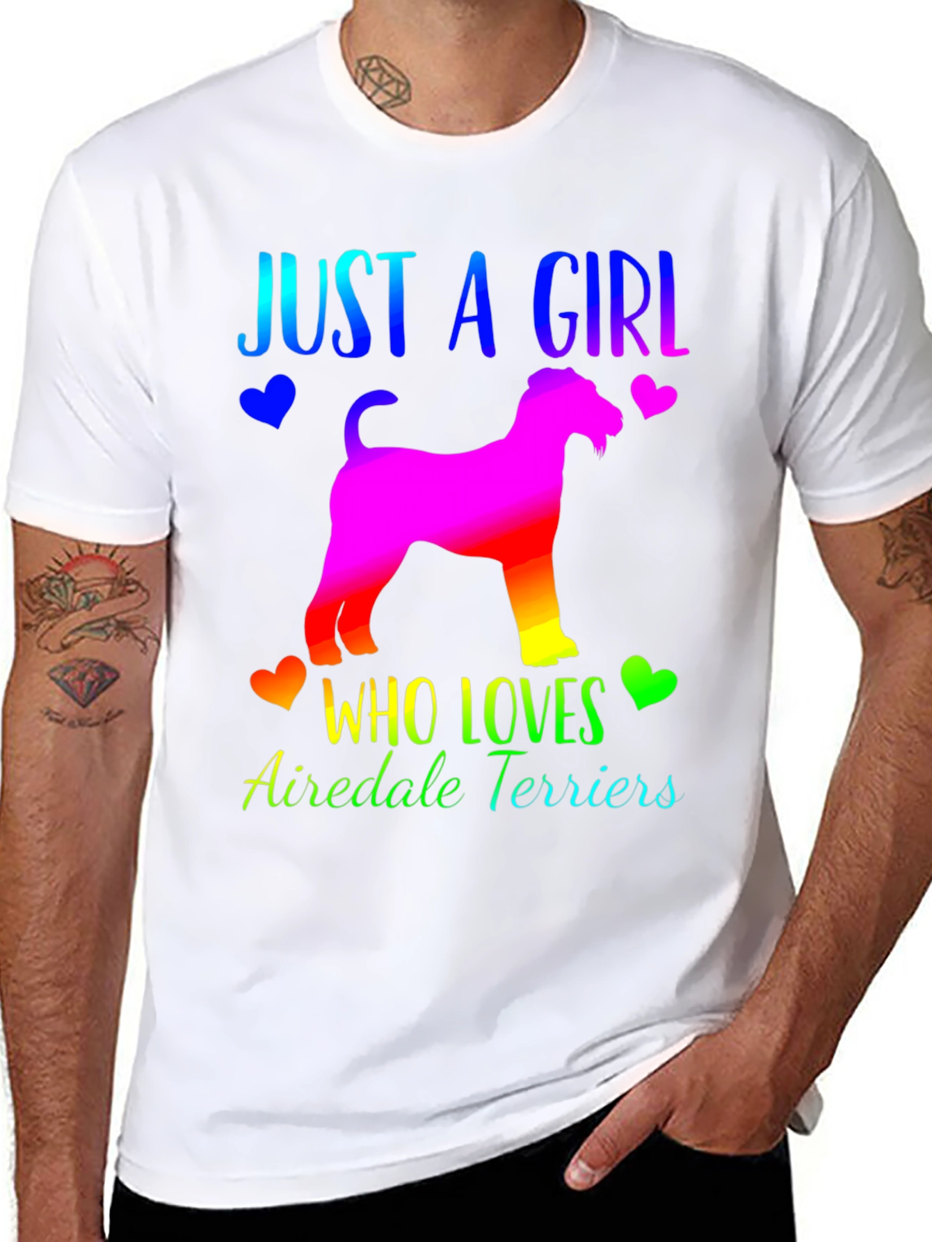 Just A Girl Who Loves Airedale Terriers T-Shirt