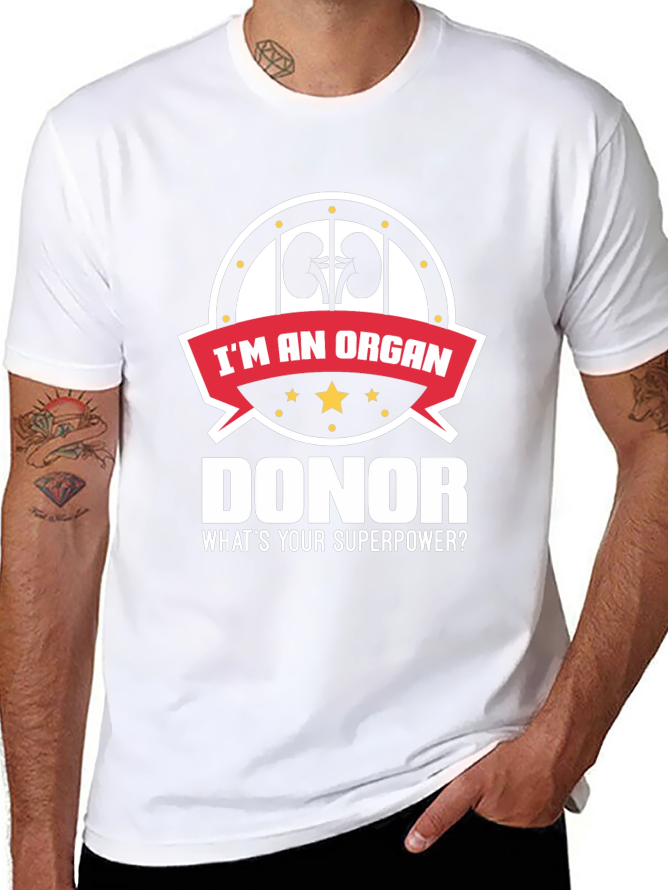 Organ Donor T-Shirt - Whats Your Superpower?
