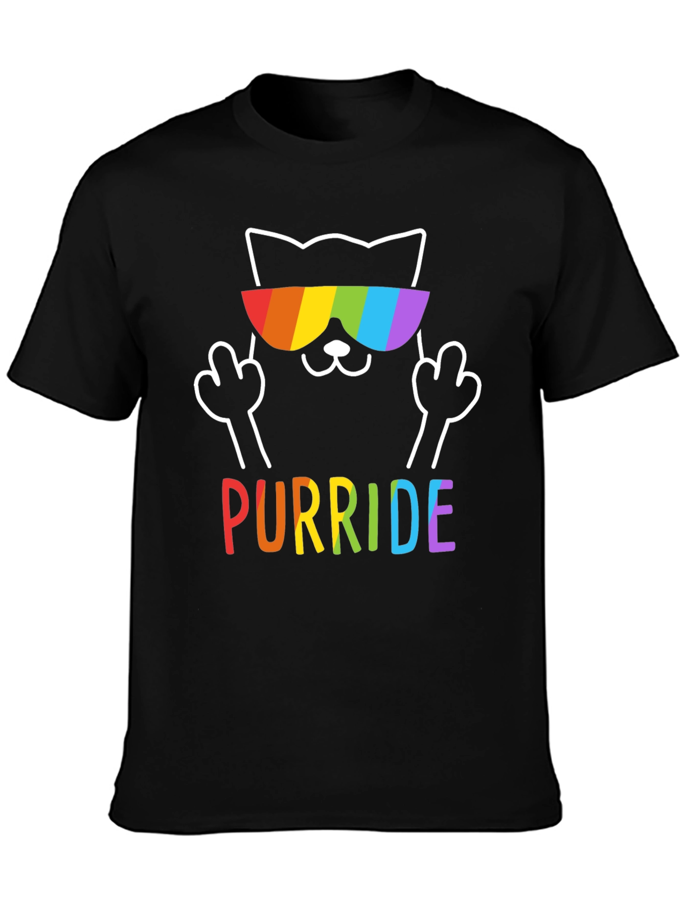 Purride Cat Rainbow T-Shirt
