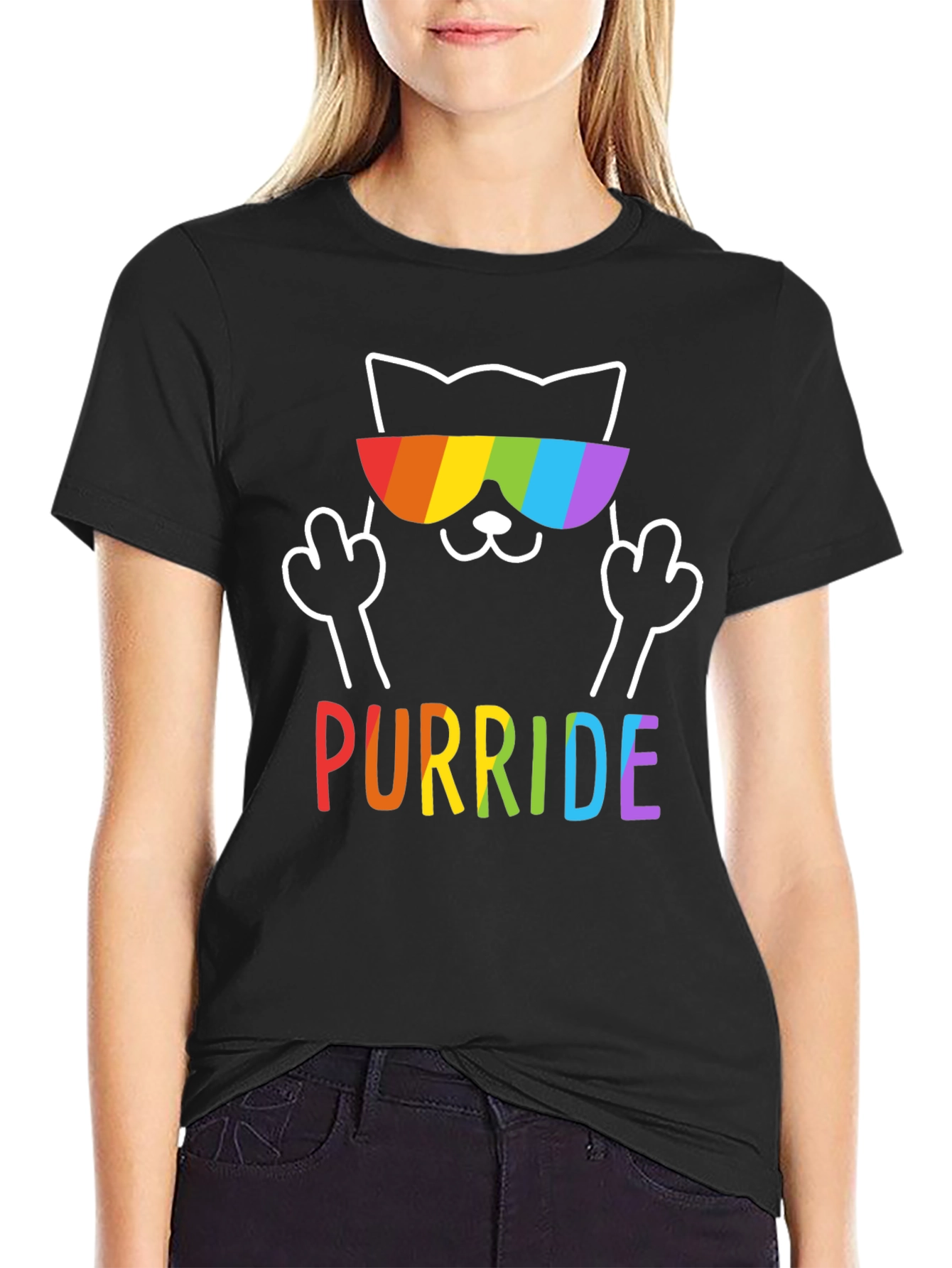 Purride Cat Rainbow T-Shirt