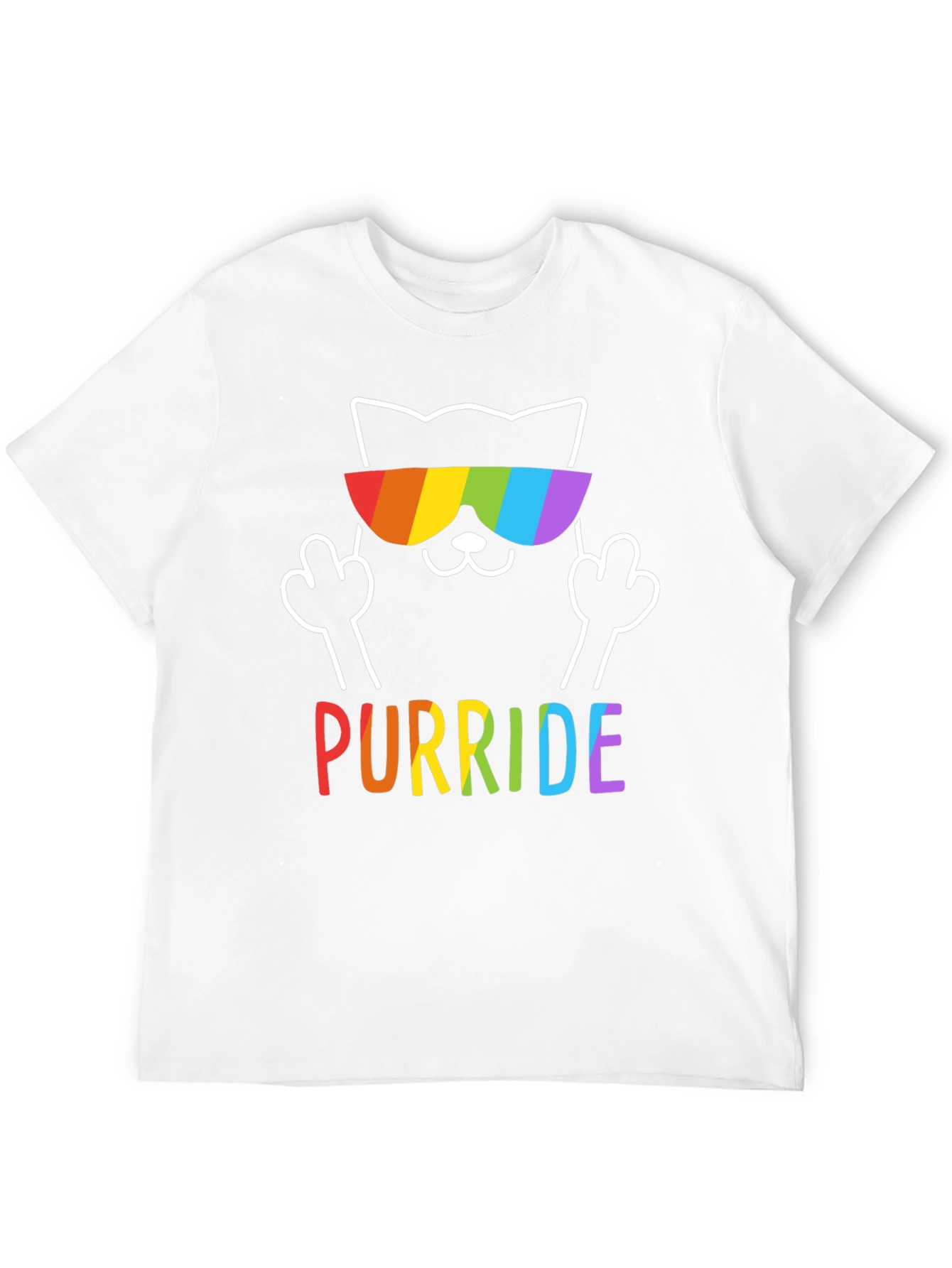 Purride Cat Rainbow T-Shirt