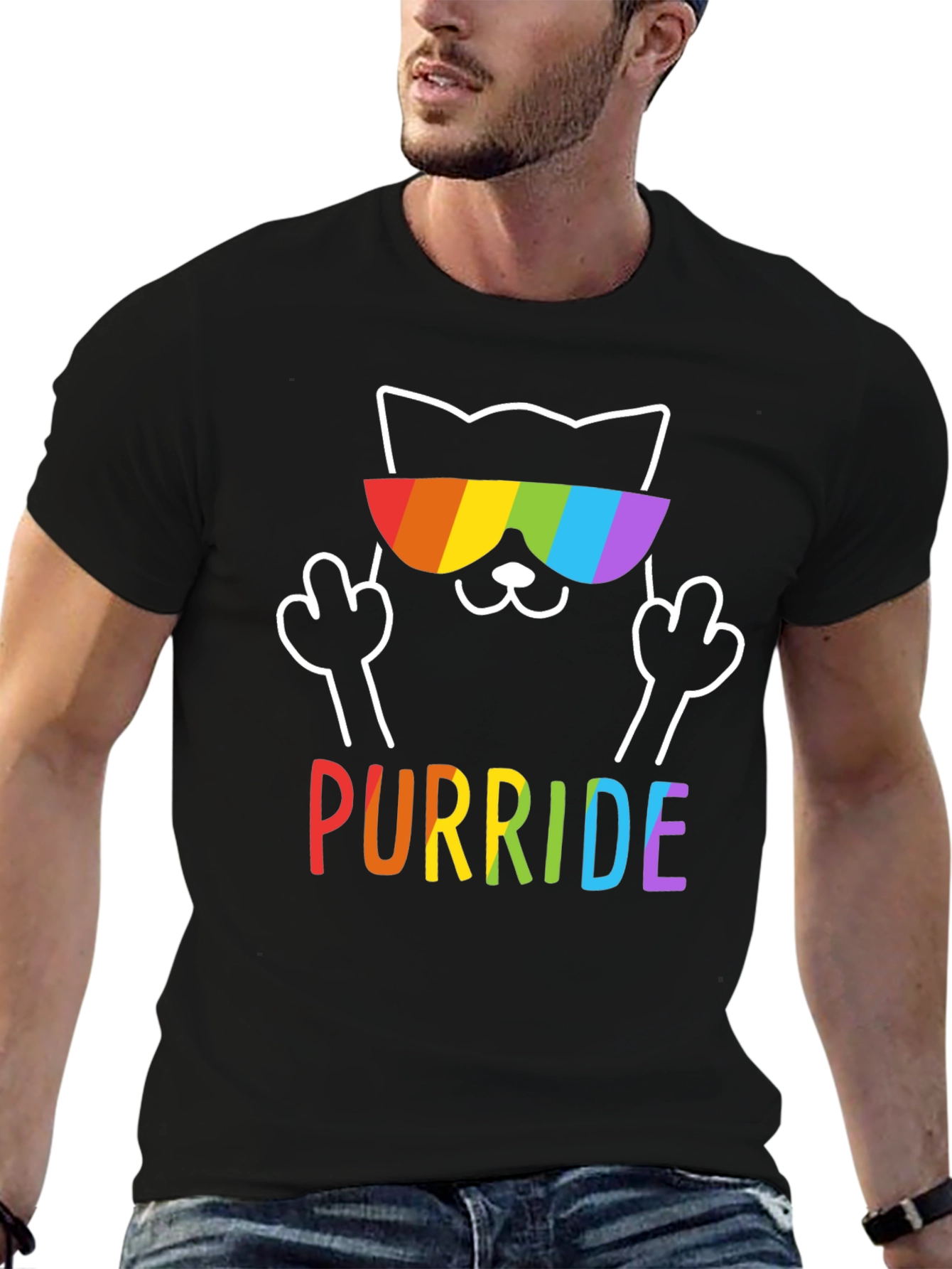 Purride Cat Rainbow T-Shirt