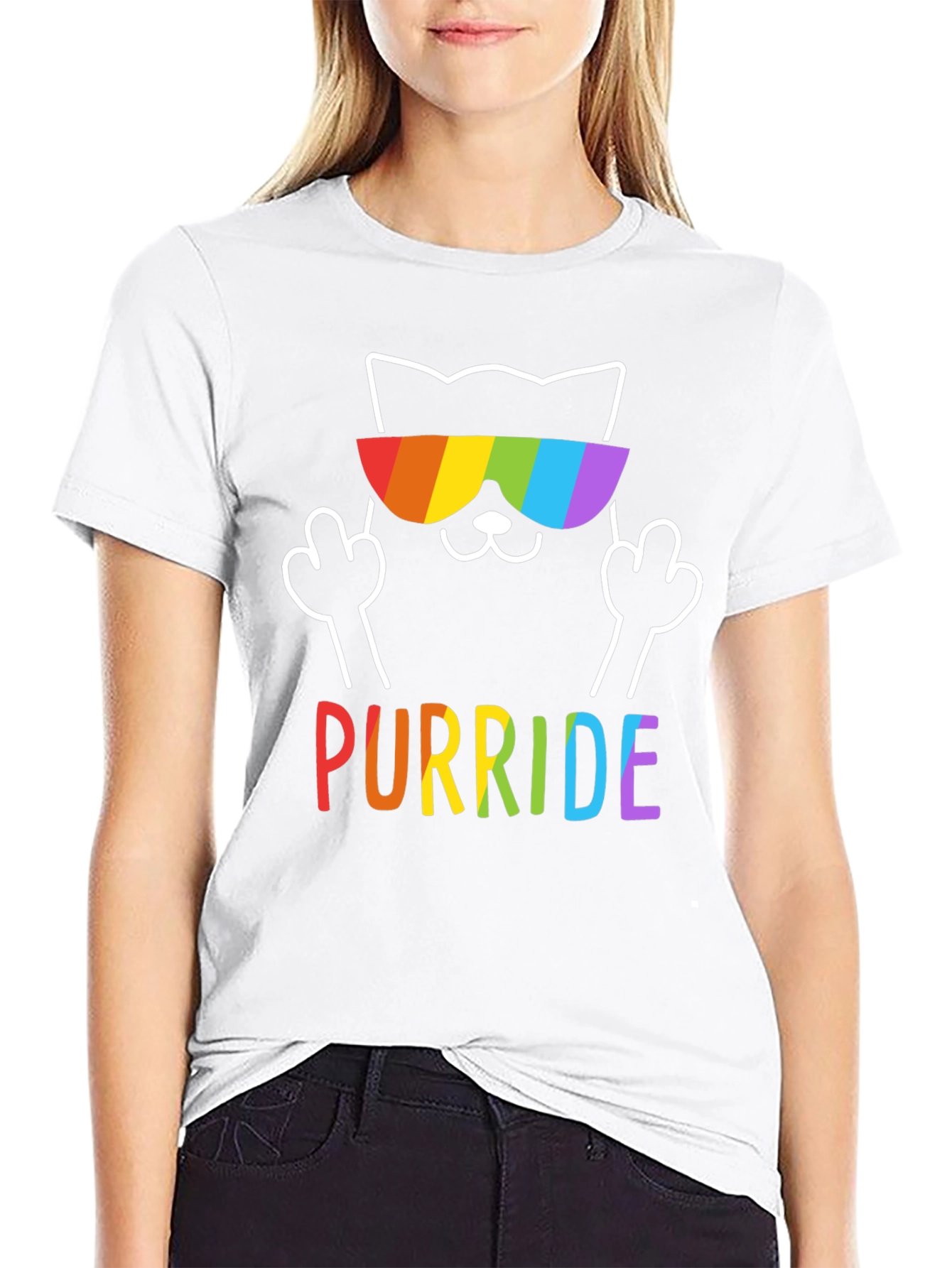 Purride Cat Rainbow T-Shirt