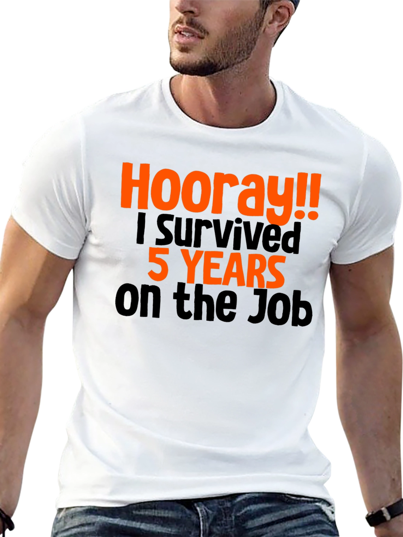 Hooray 5 Years On The Job T-Shirt