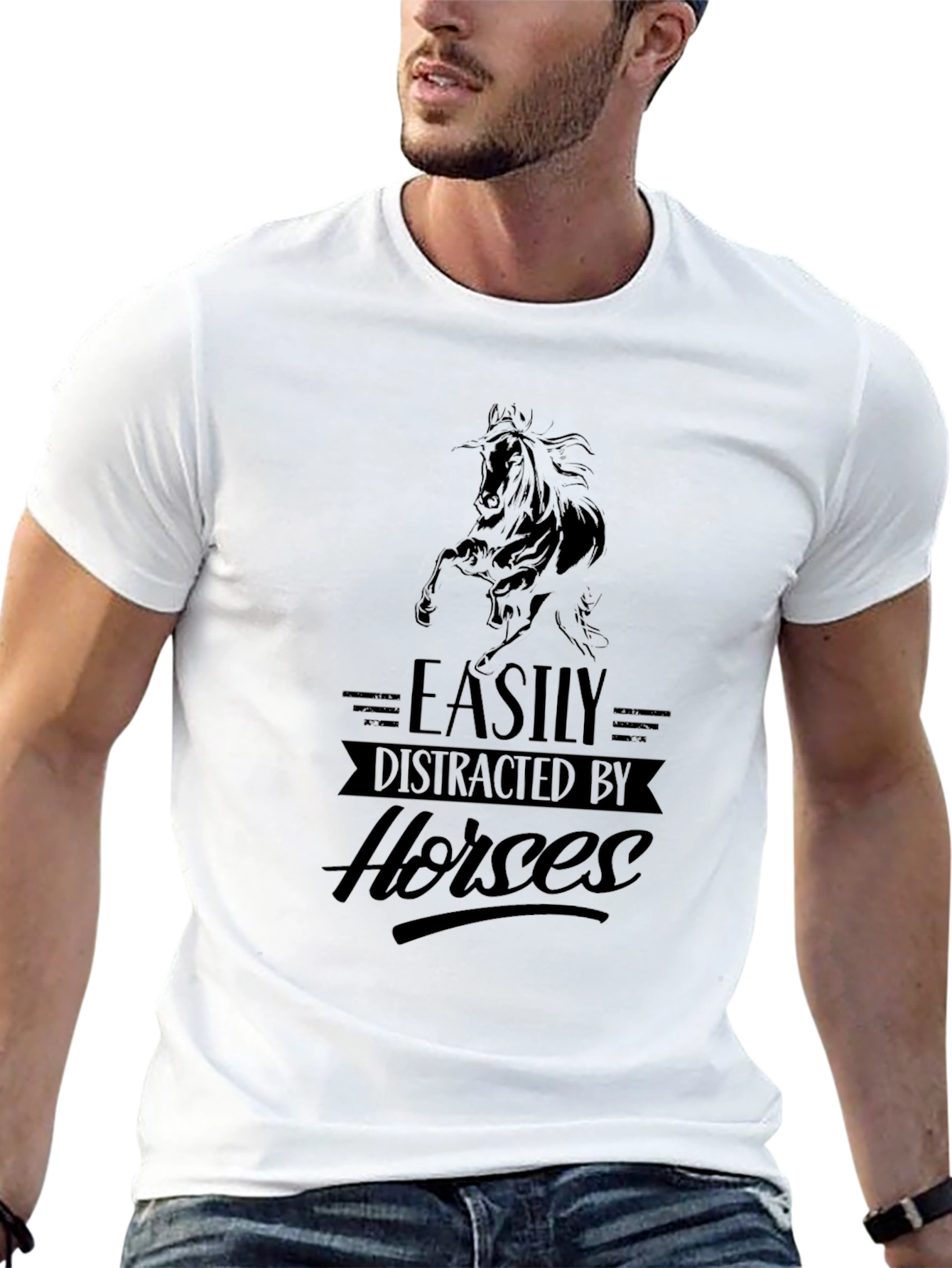 Easily Distracted By Horses T-Shirt