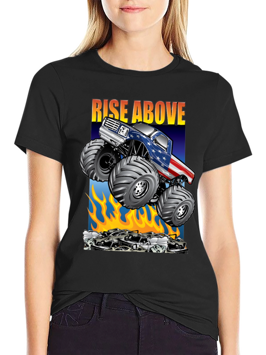 Rise Above Monster Truck Graphic Tee