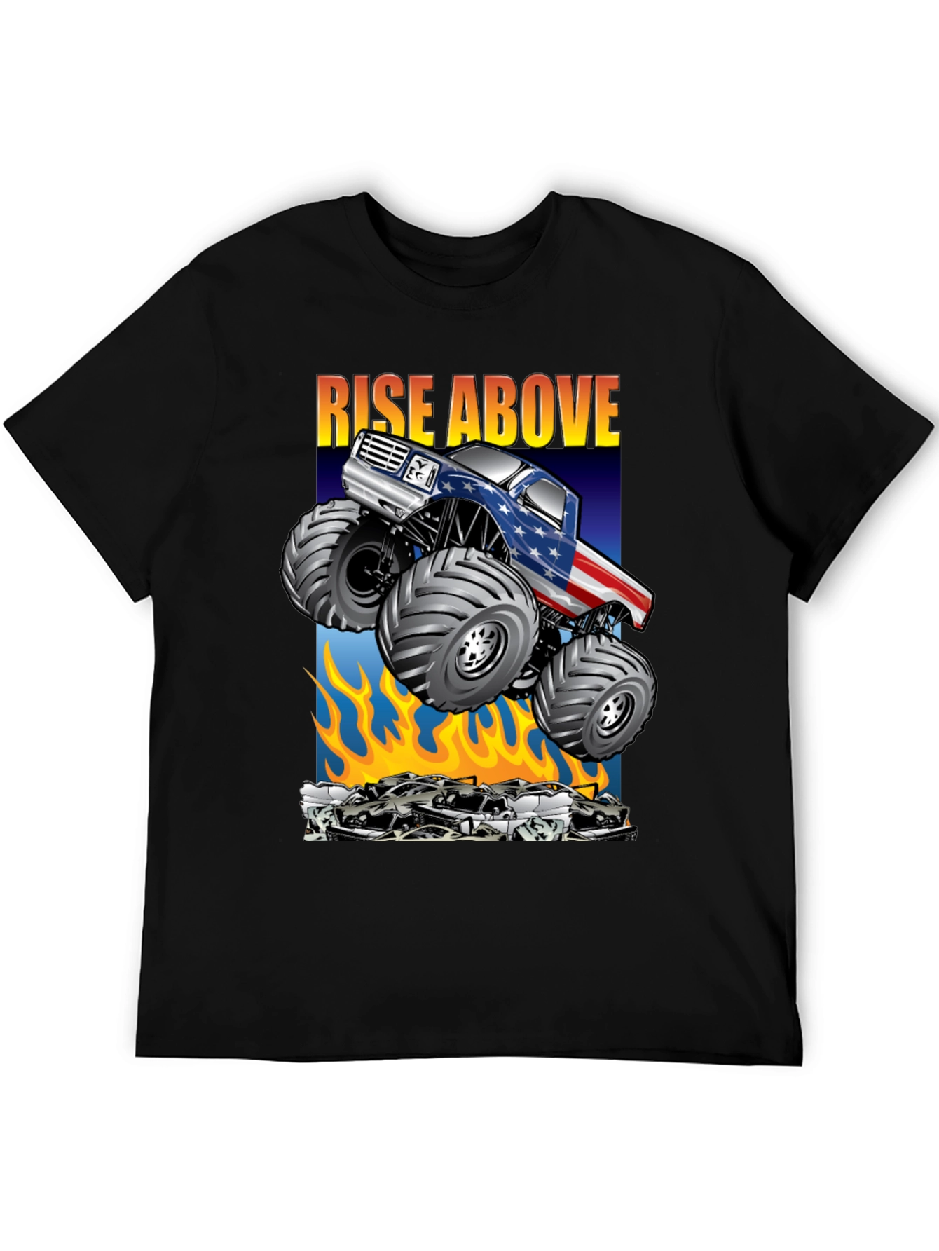Rise Above Monster Truck Graphic Tee