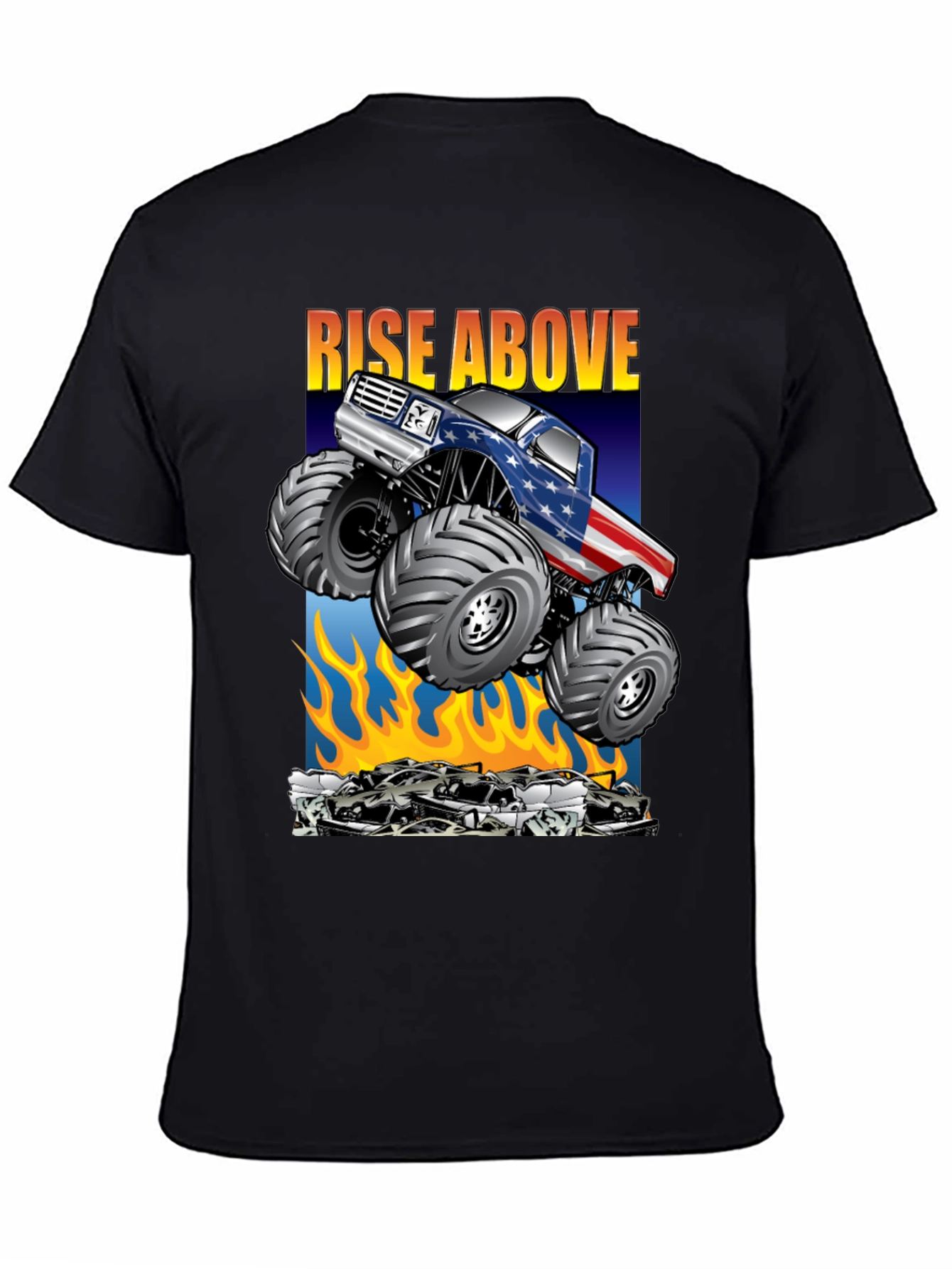 Rise Above Monster Truck Graphic Tee