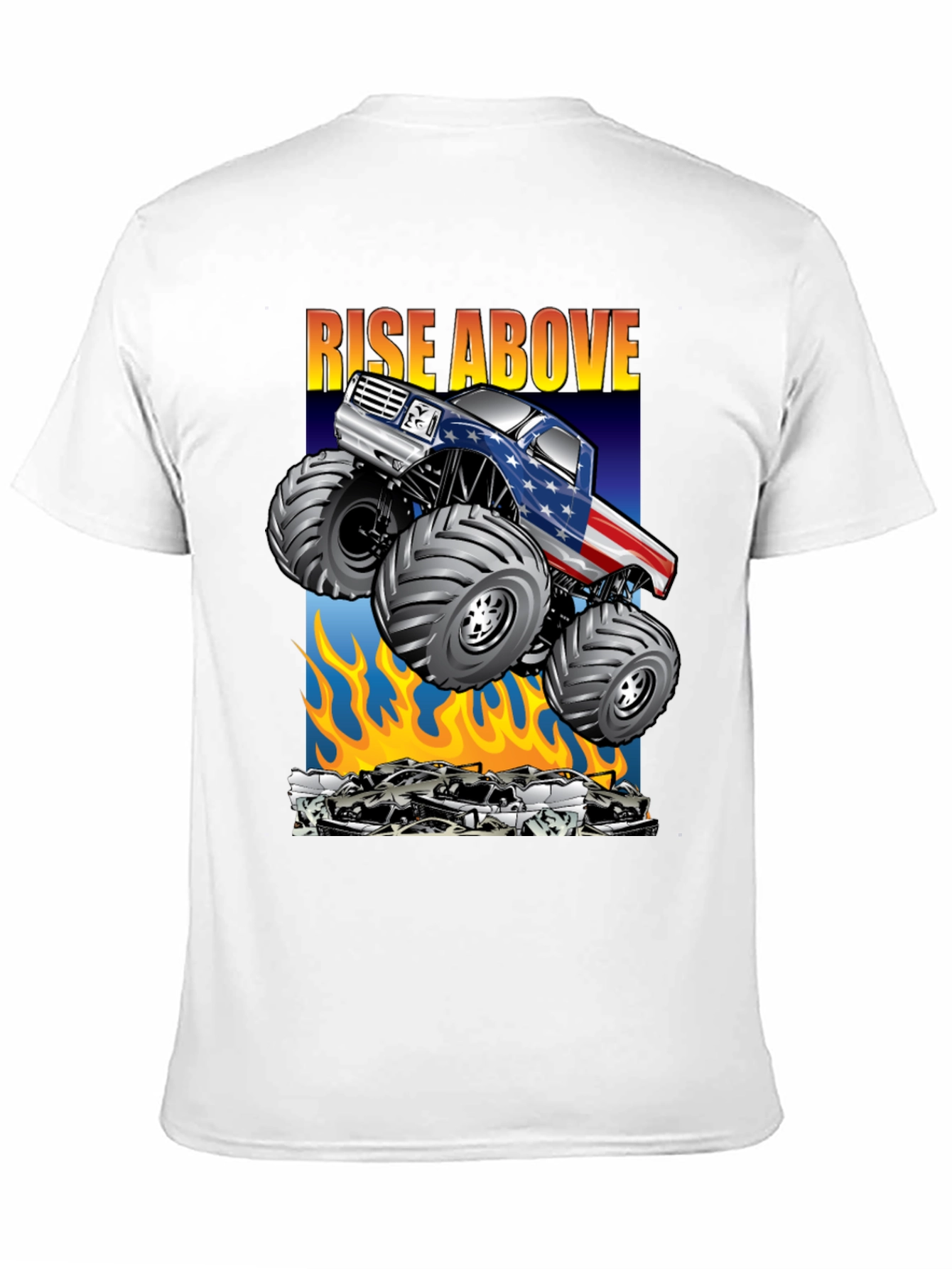Rise Above Monster Truck Graphic Tee