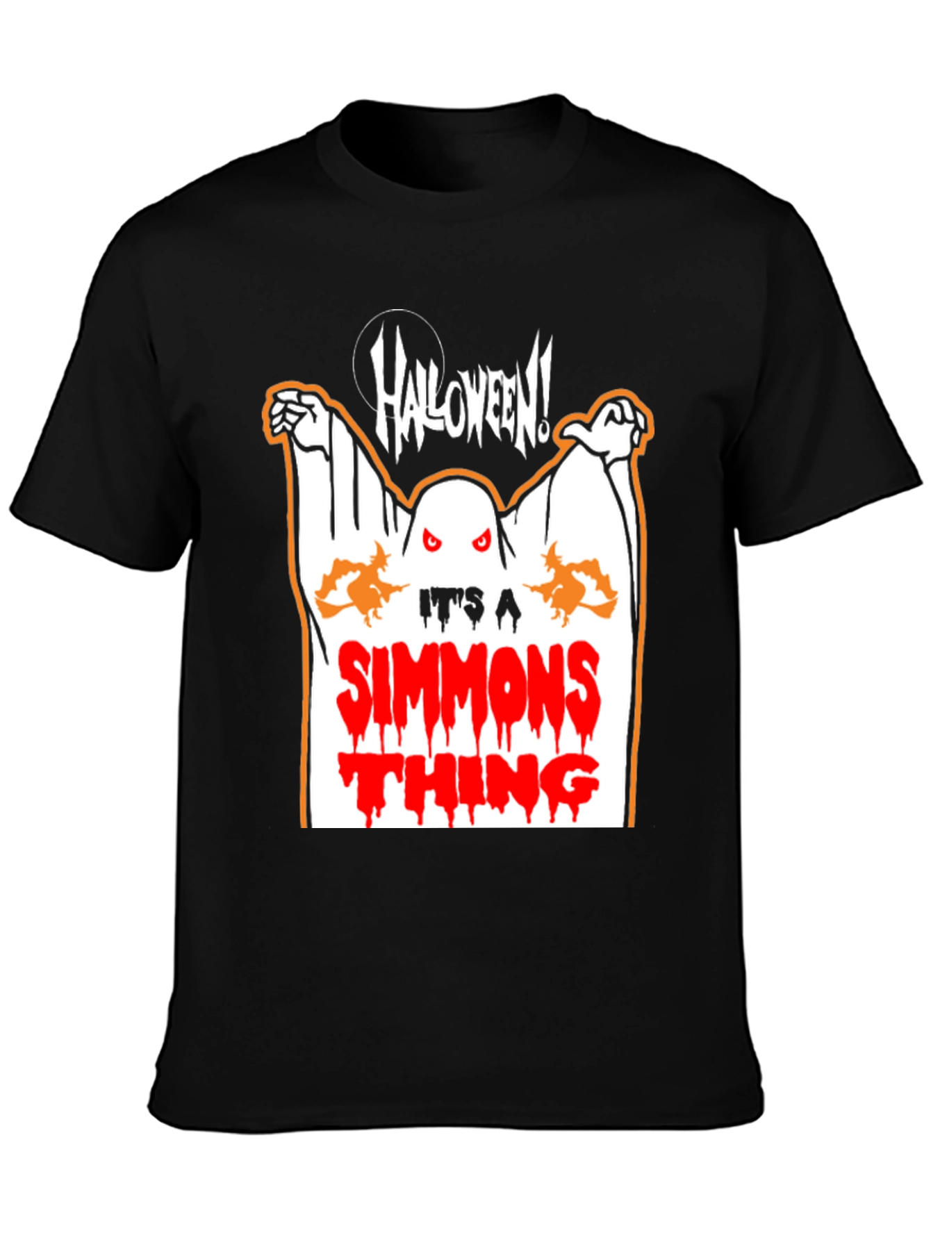 Halloween Simmons Thing Black T-Shirt
