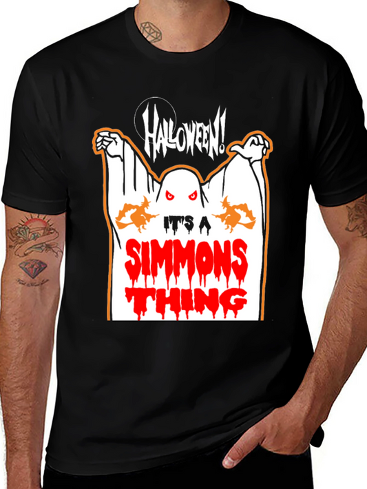 Halloween Simmons Thing Black T-Shirt