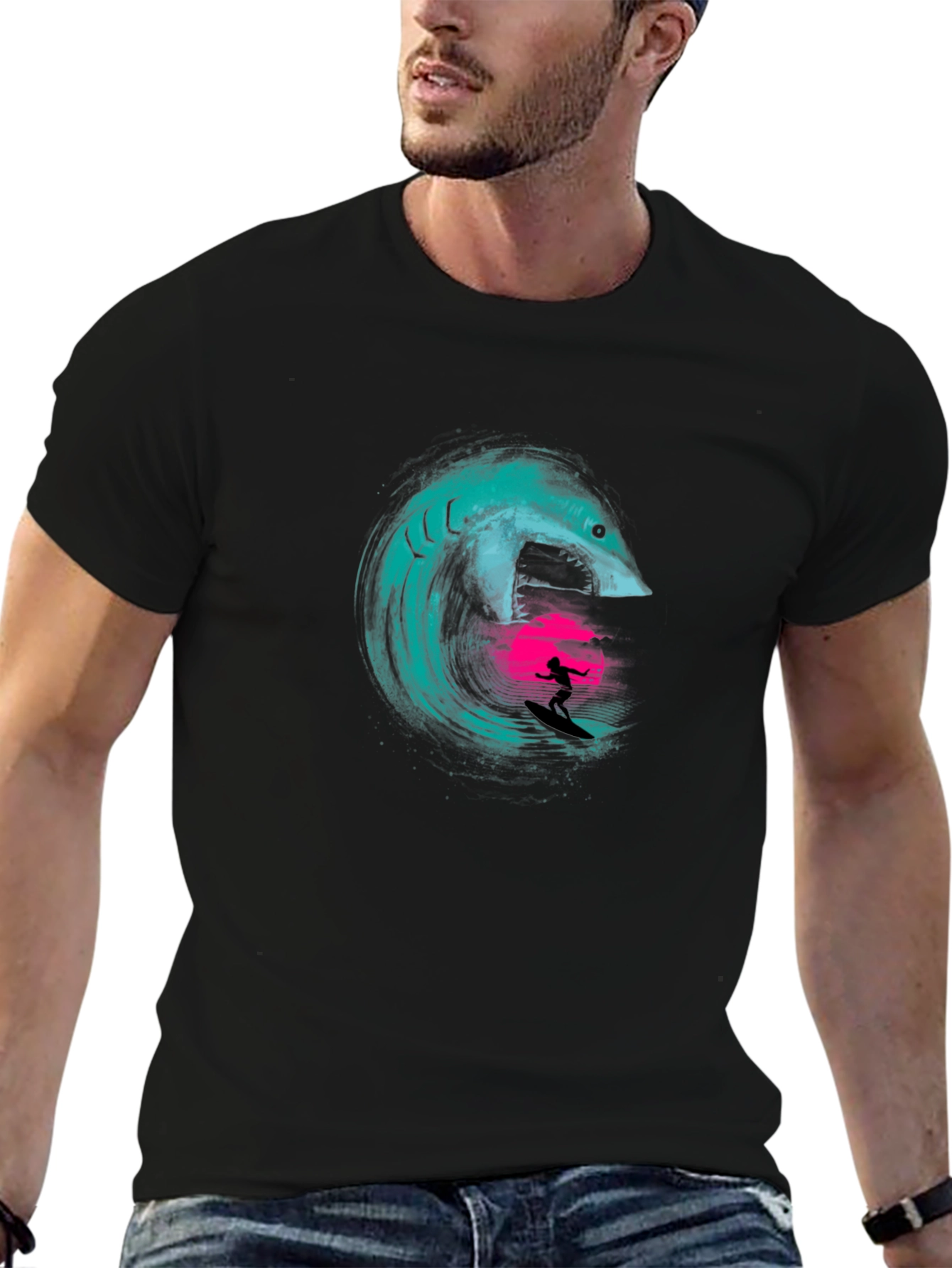 Surfer Shark Graphic Tee