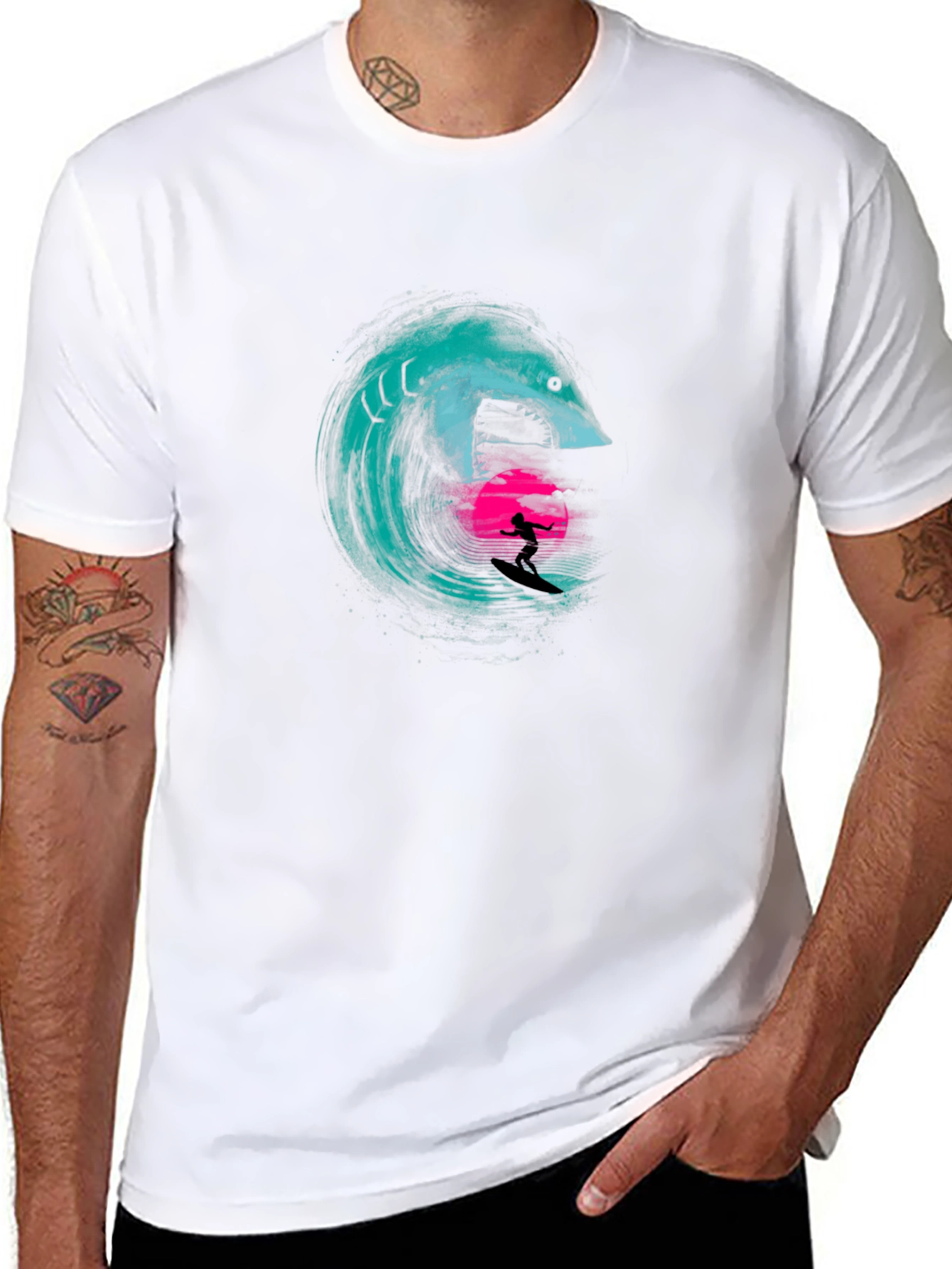 Surfer Shark Graphic Tee