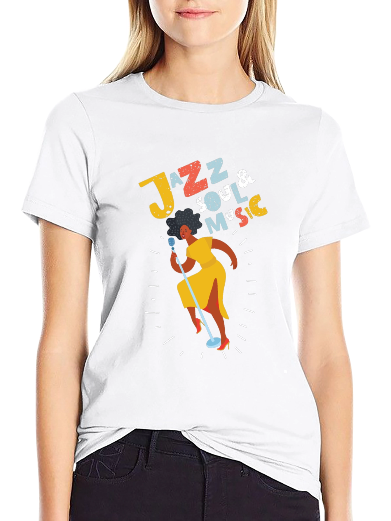 Jazz Soul Music T-Shirt - Retro Singer Tee