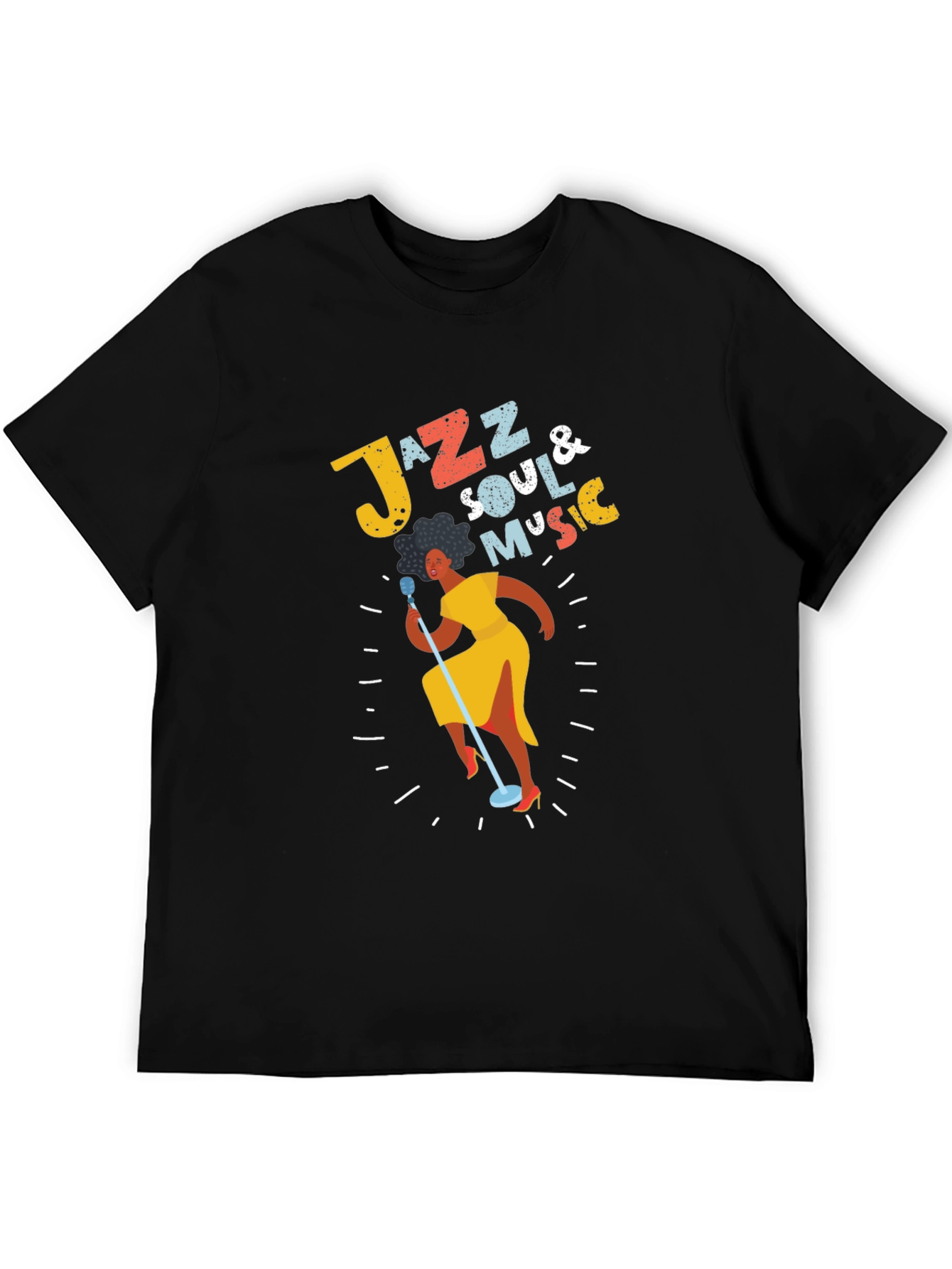 Jazz Soul Music T-Shirt - Retro Singer Tee