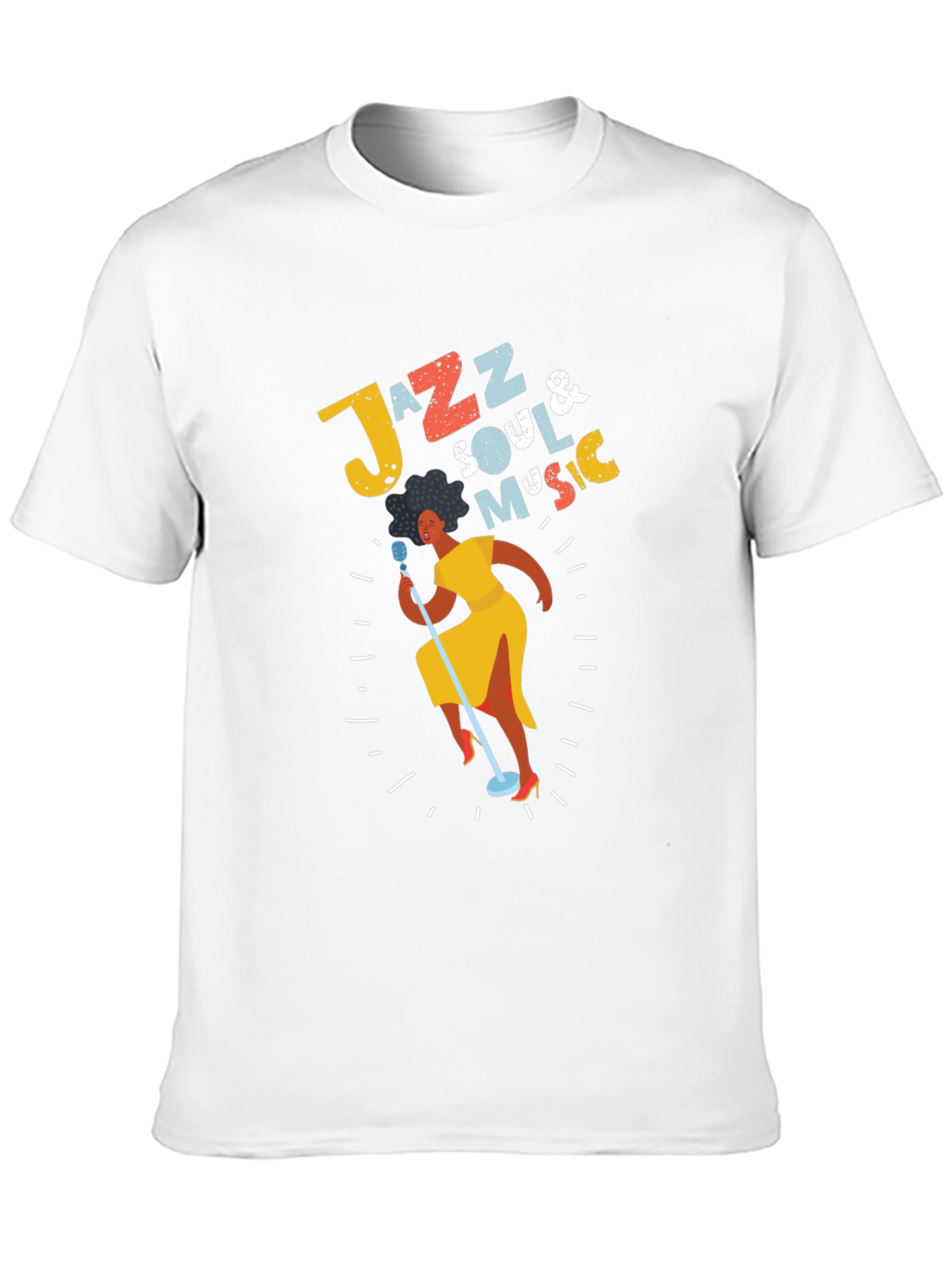 Jazz Soul Music T-Shirt - Retro Singer Tee