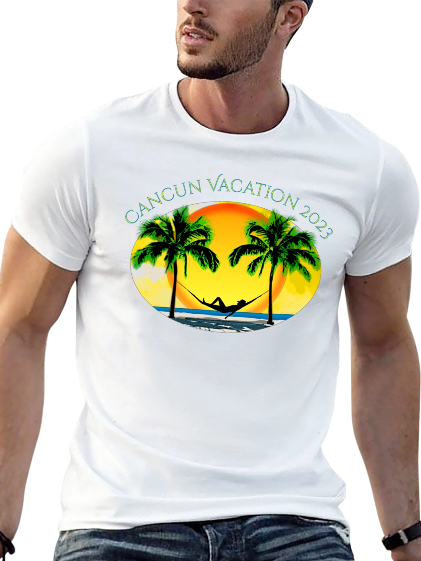 Cancun Vacation 2023 Black T-Shirt
