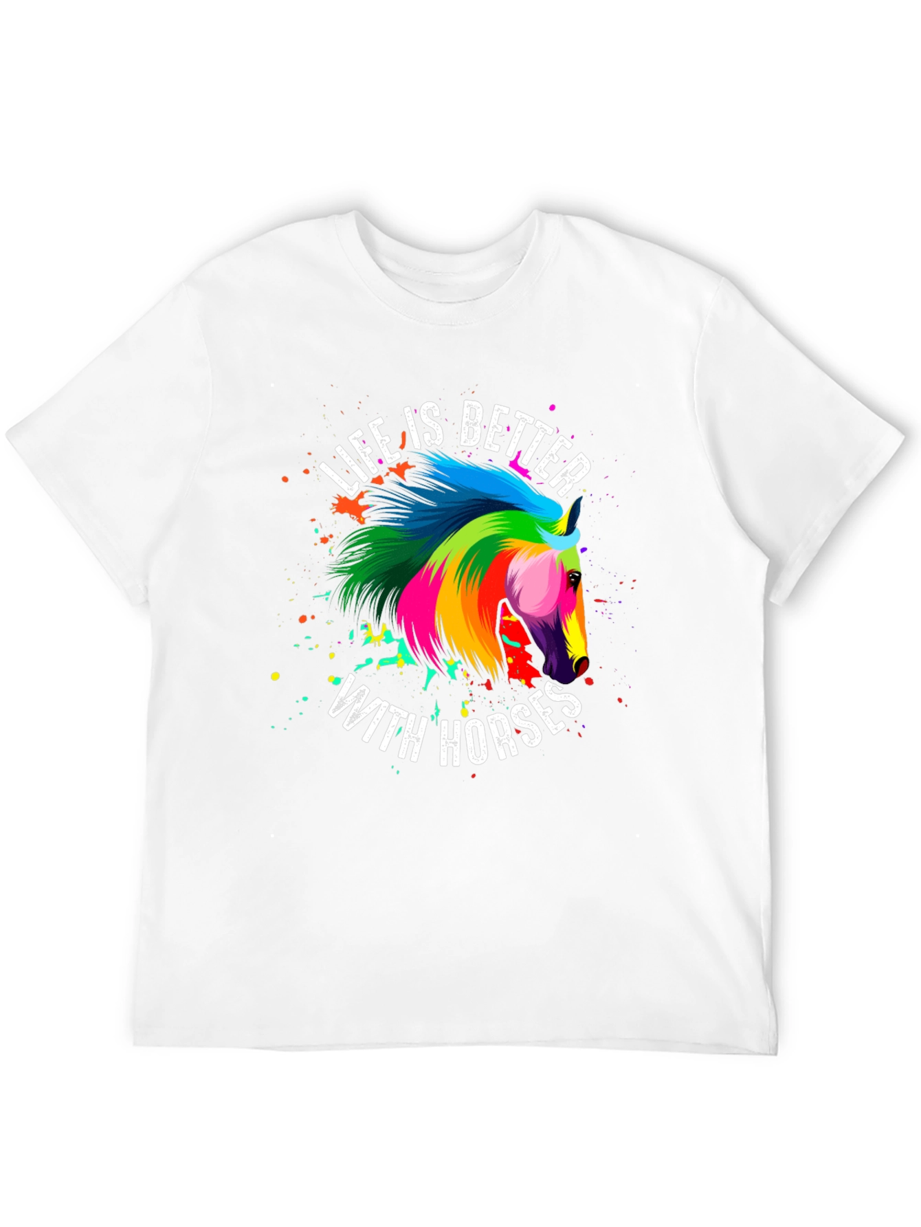 Life is Better With Horses Graphic T-Shirt
