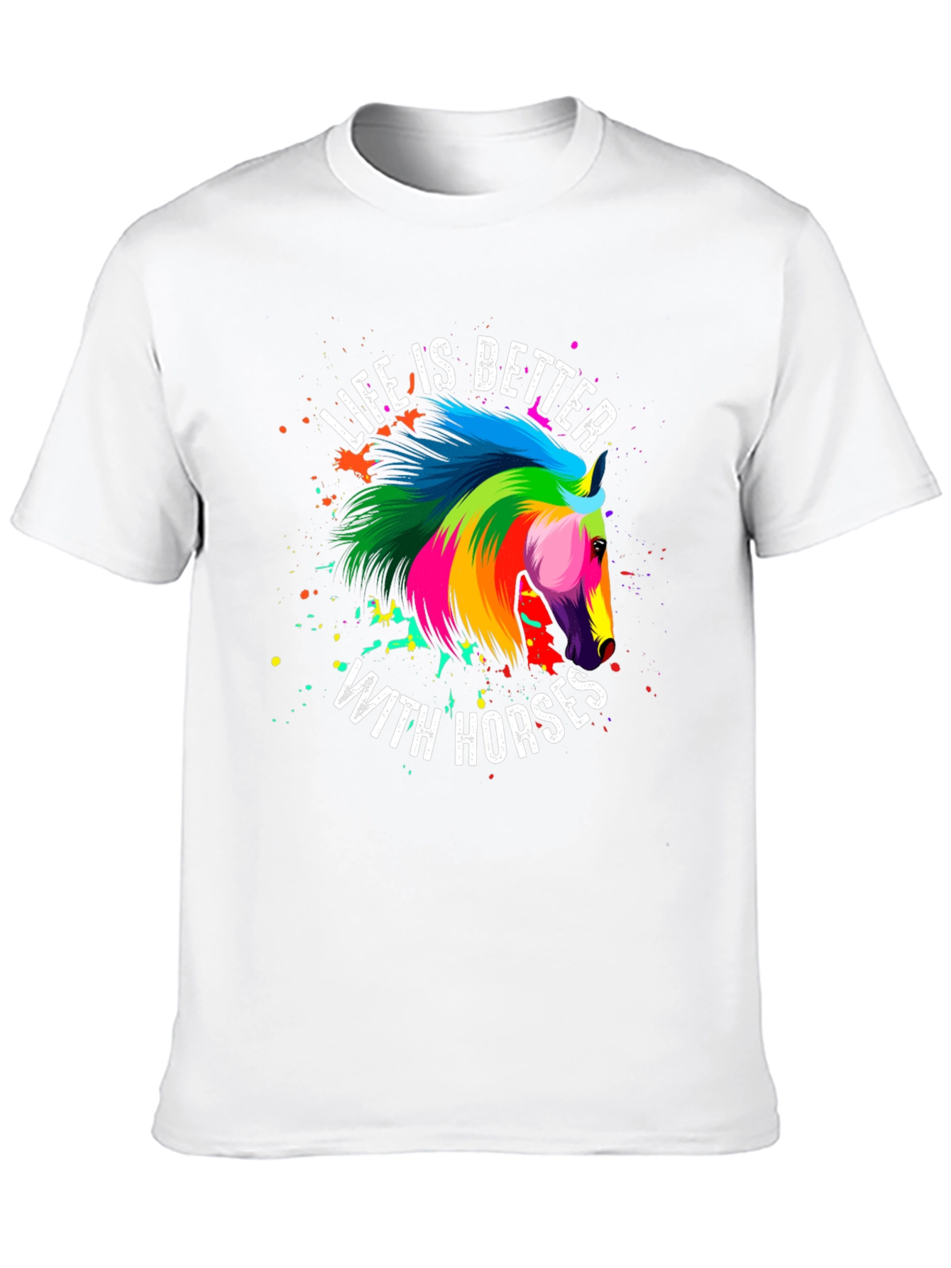 Life is Better With Horses Graphic T-Shirt