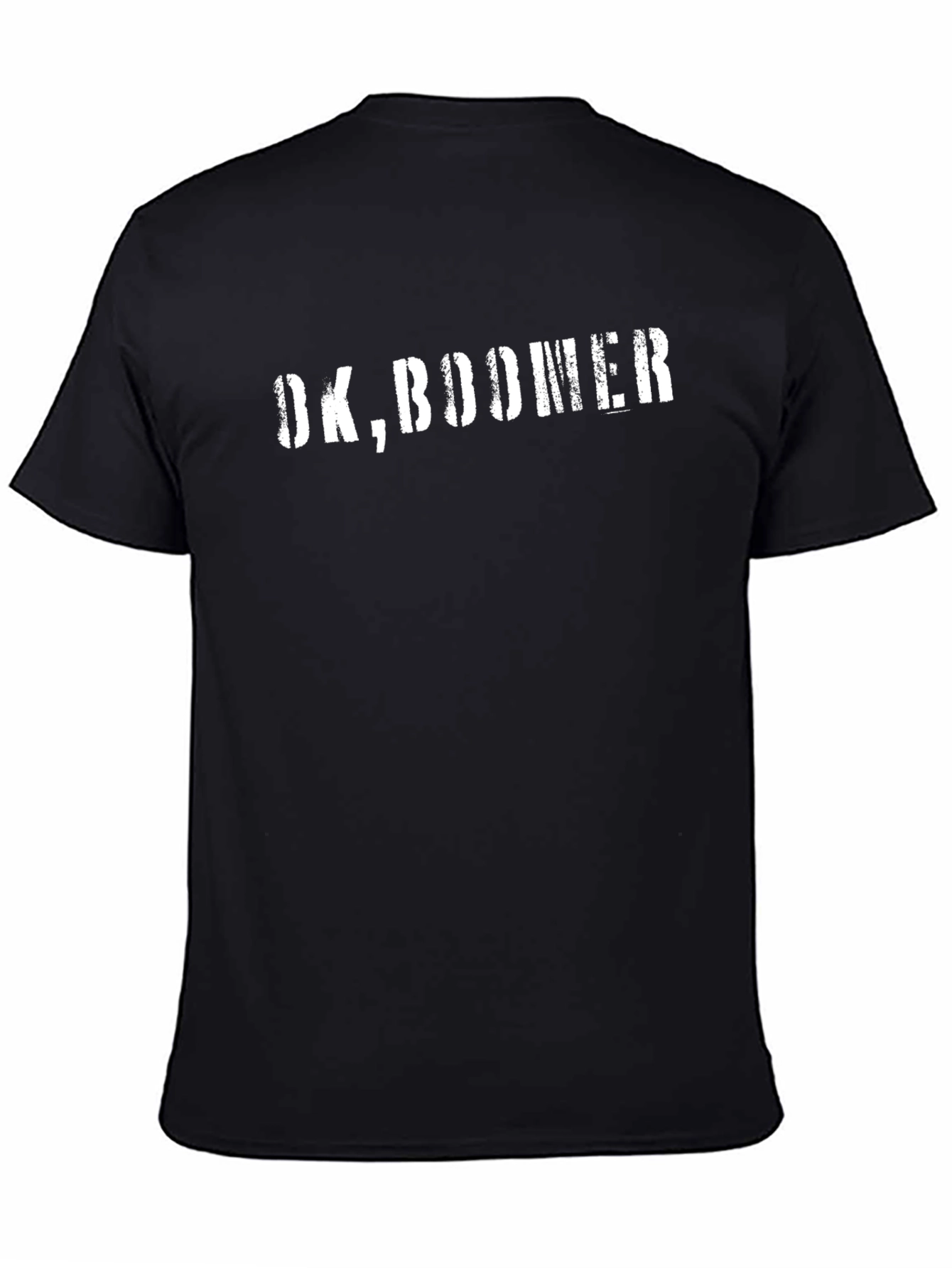 OK Boomer Graphic T-Shirt - Black Crew Neck Tee