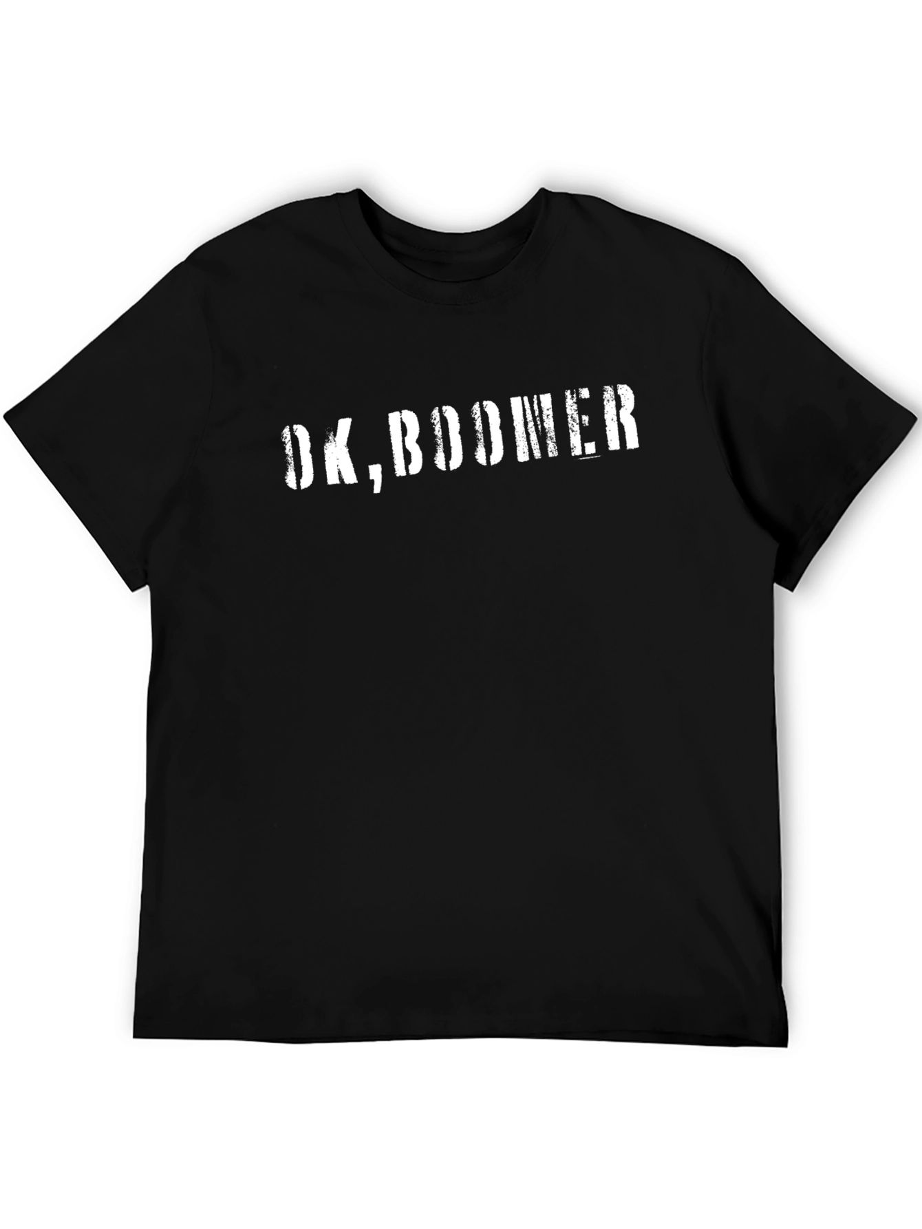 OK Boomer Graphic T-Shirt - Black Crew Neck Tee
