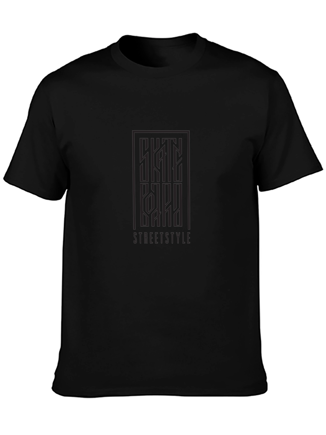 Streetstyle Graphic Tee - Modern Black T-Shirt