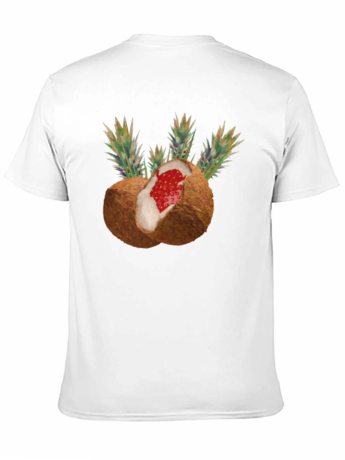 Coconut Strawberry Novelty Graphic Tee