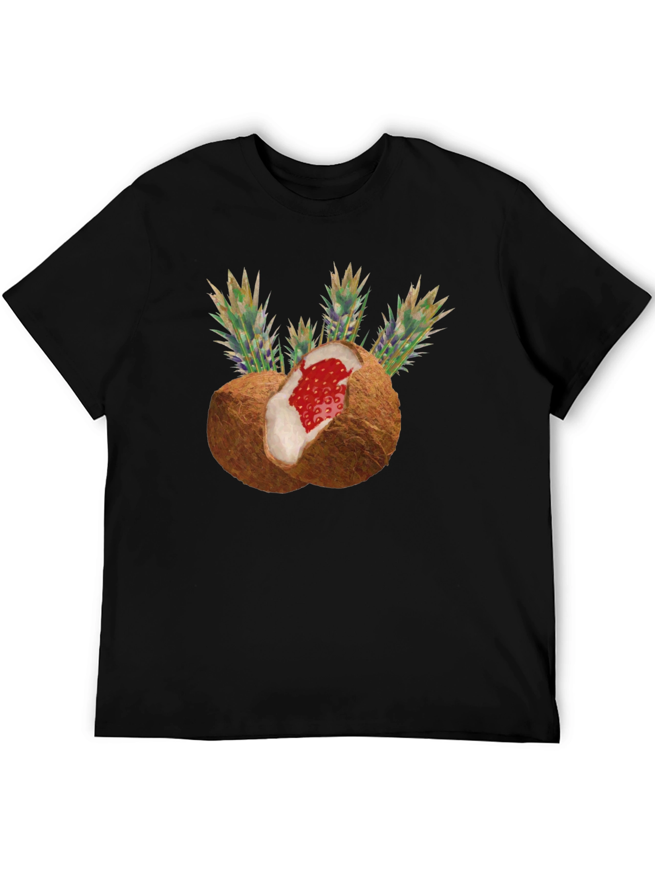 Coconut Strawberry Novelty Graphic Tee