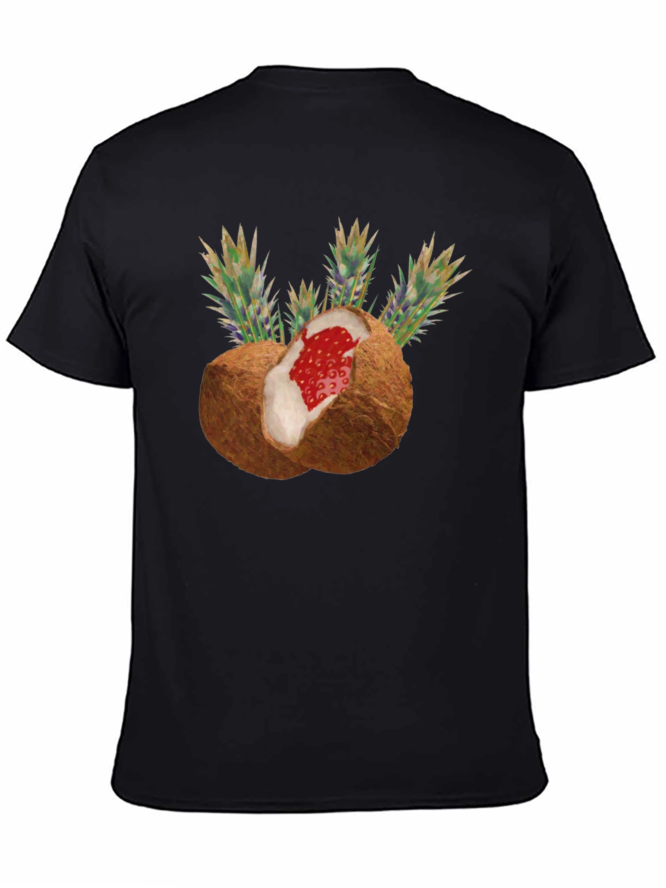 Coconut Strawberry Novelty Graphic Tee