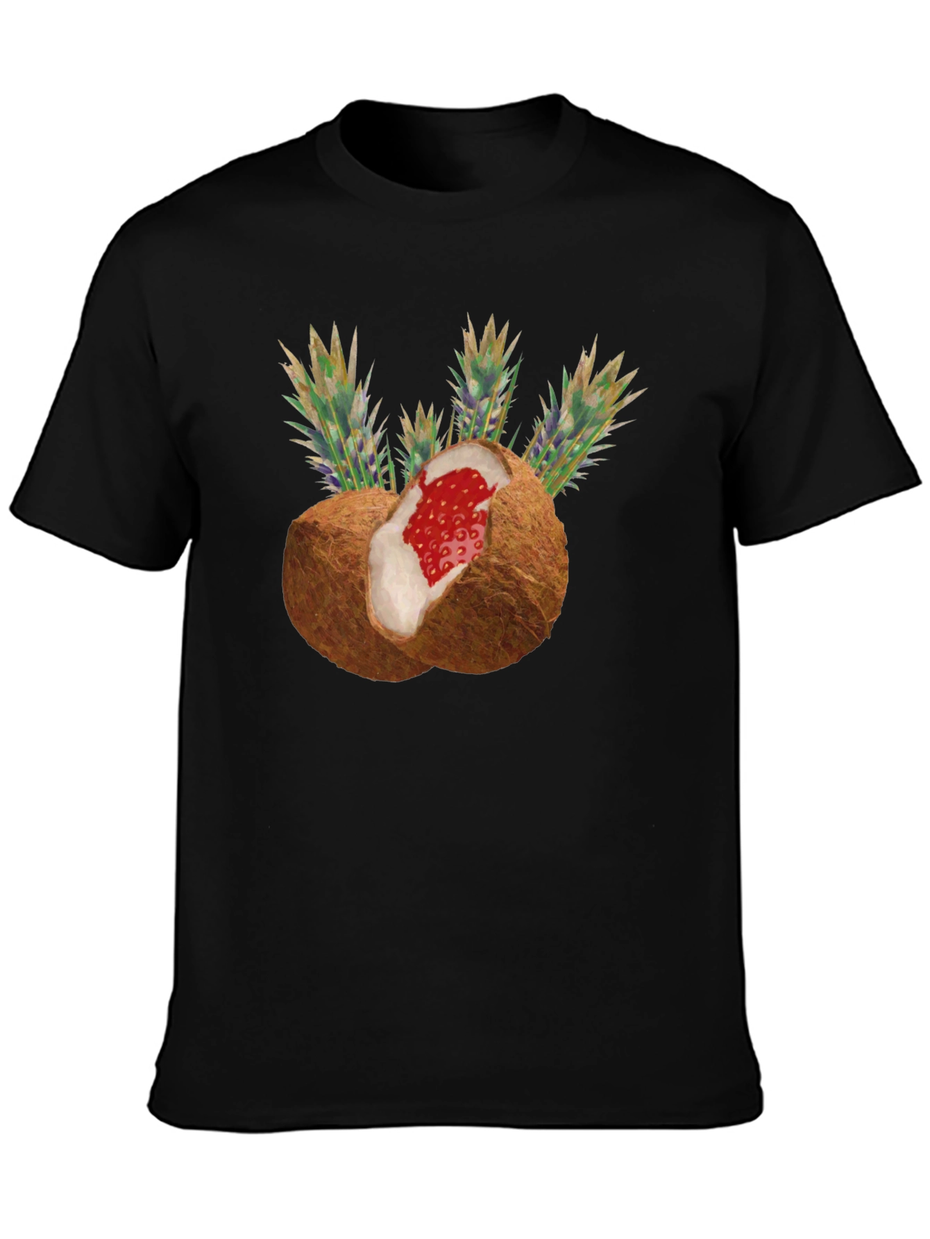 Coconut Strawberry Novelty Graphic Tee