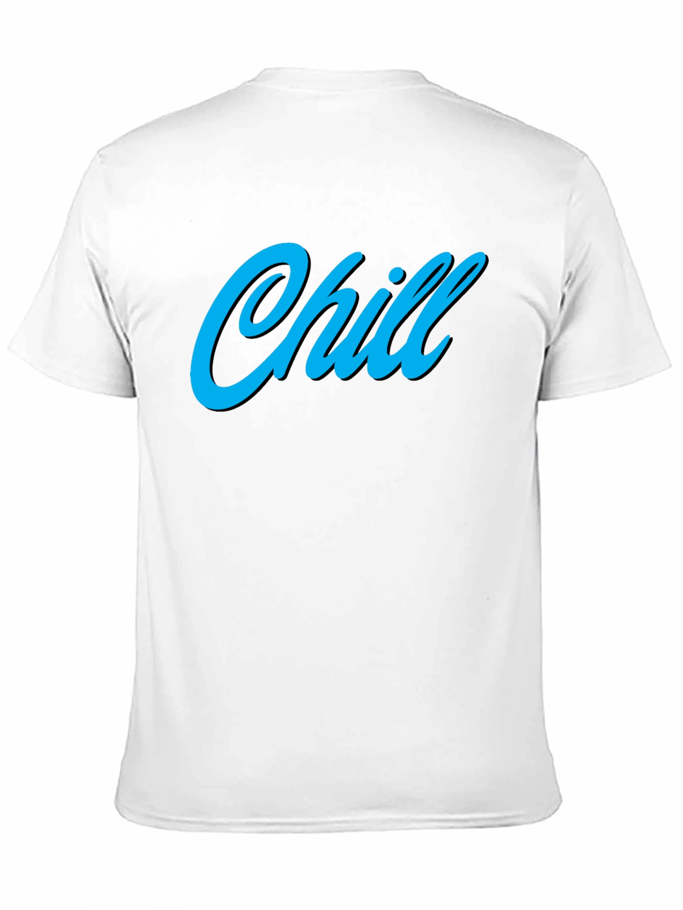 Chill Black Graphic Tee - Relaxed Comfort