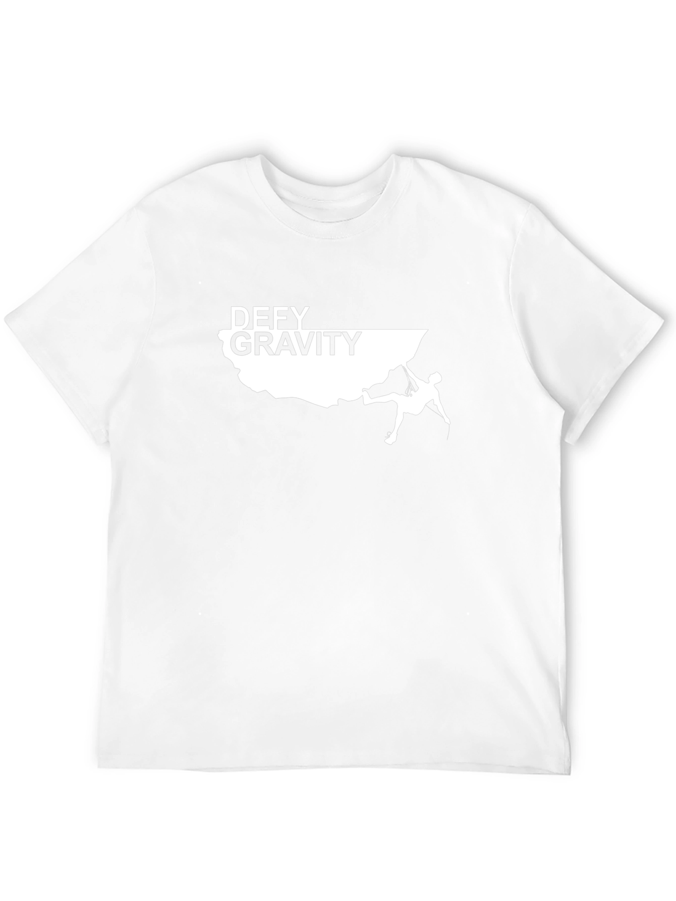 Defy Gravity Climbing Graphic T-Shirt - Black